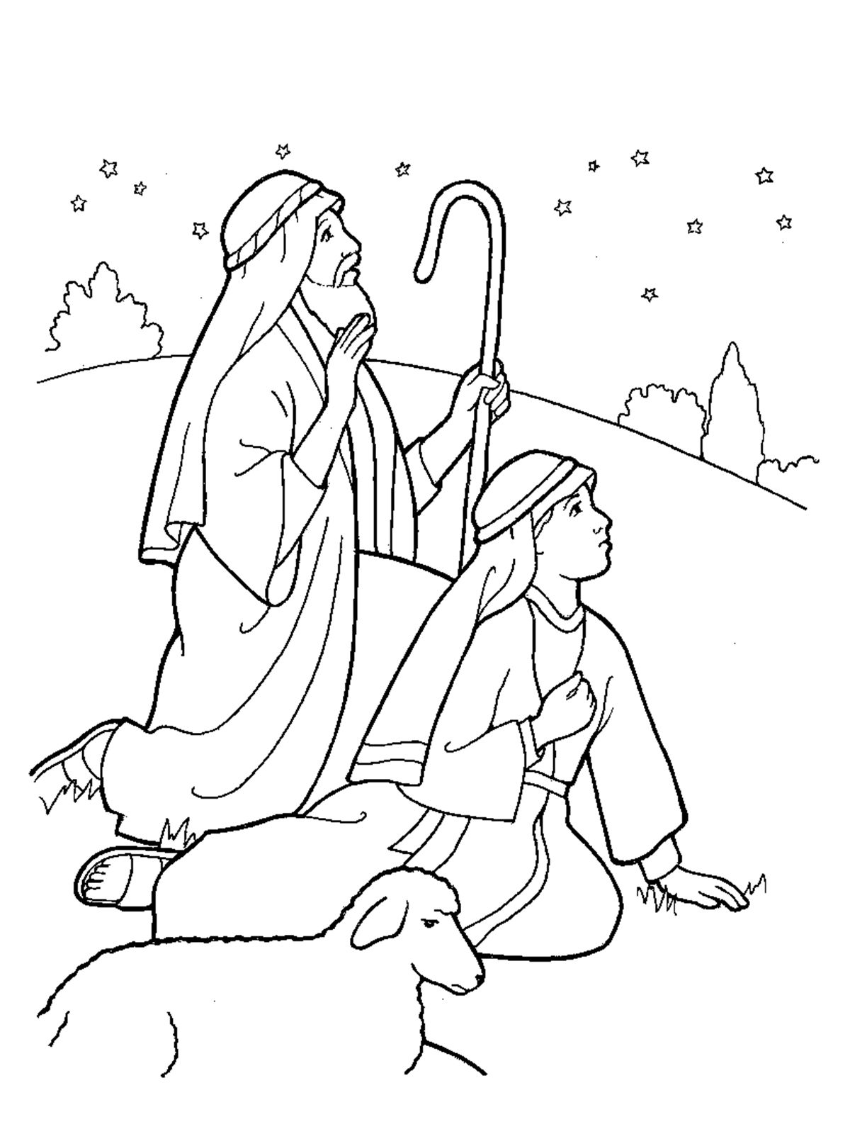 Christs Shepherds Coloring Page Nativity Coloring Pages Nativity Coloring Christmas Coloring