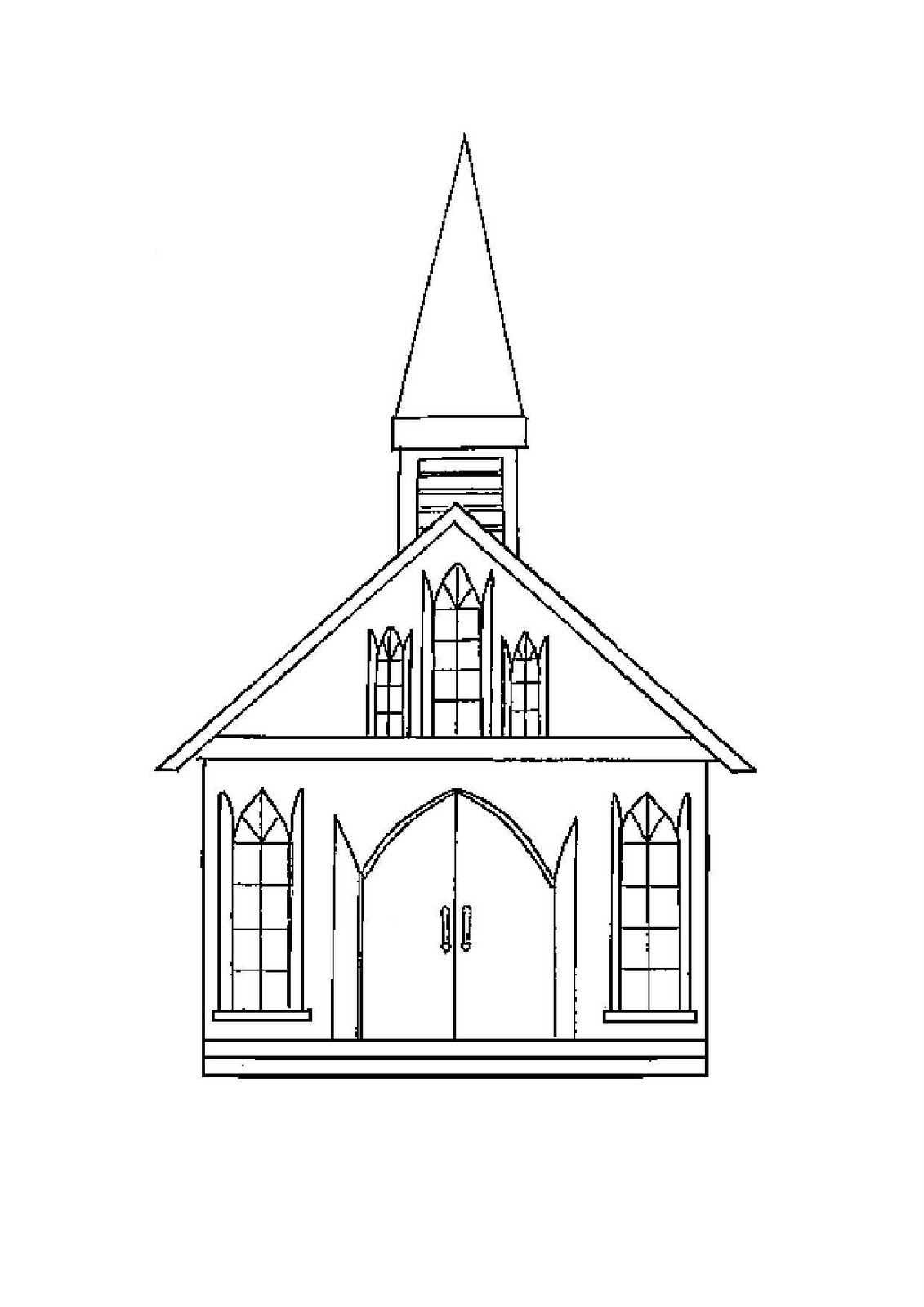 Church Coloring Page