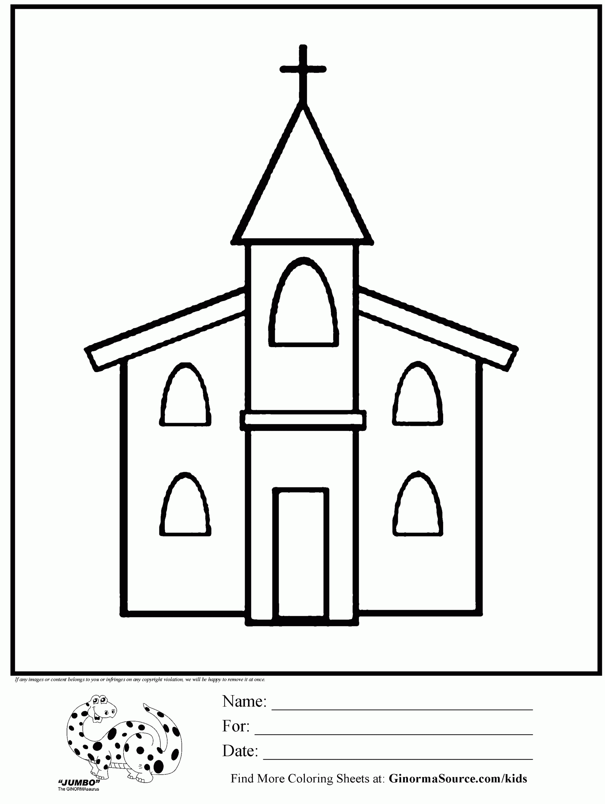Church Coloring Pages To Download And Print For Free