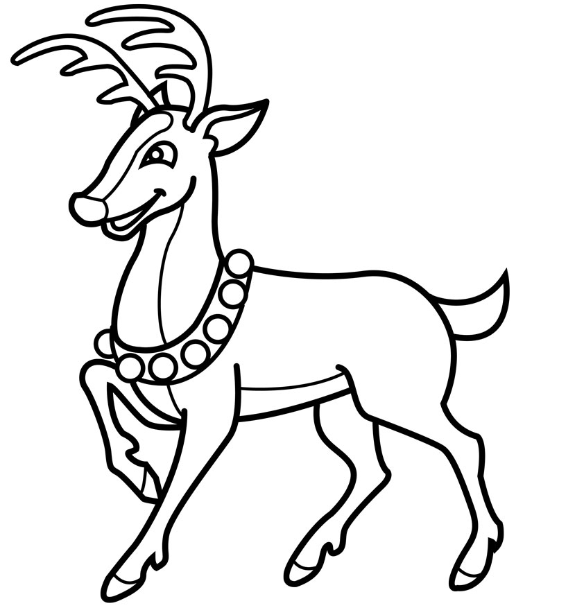 Coloring Page Clarice The Reindeer