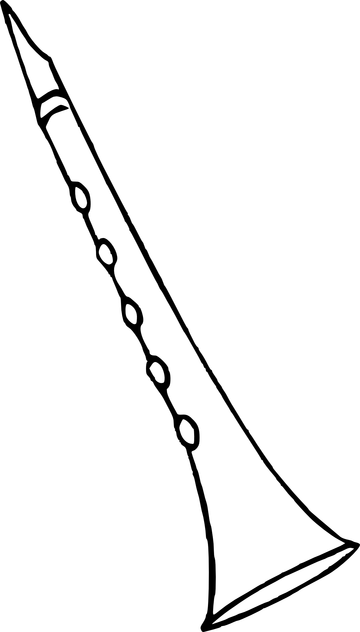 Clarinet Coloring Page
