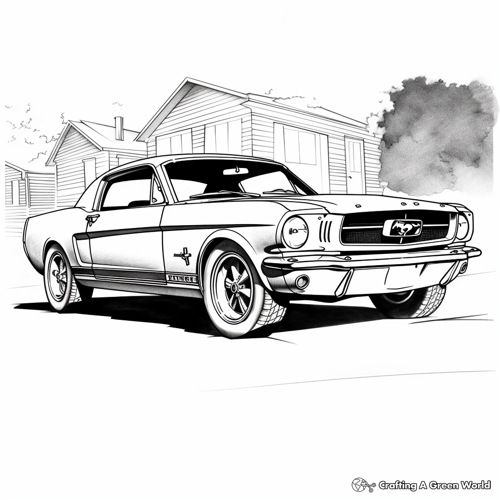 Ford Mustang Coloring Pages