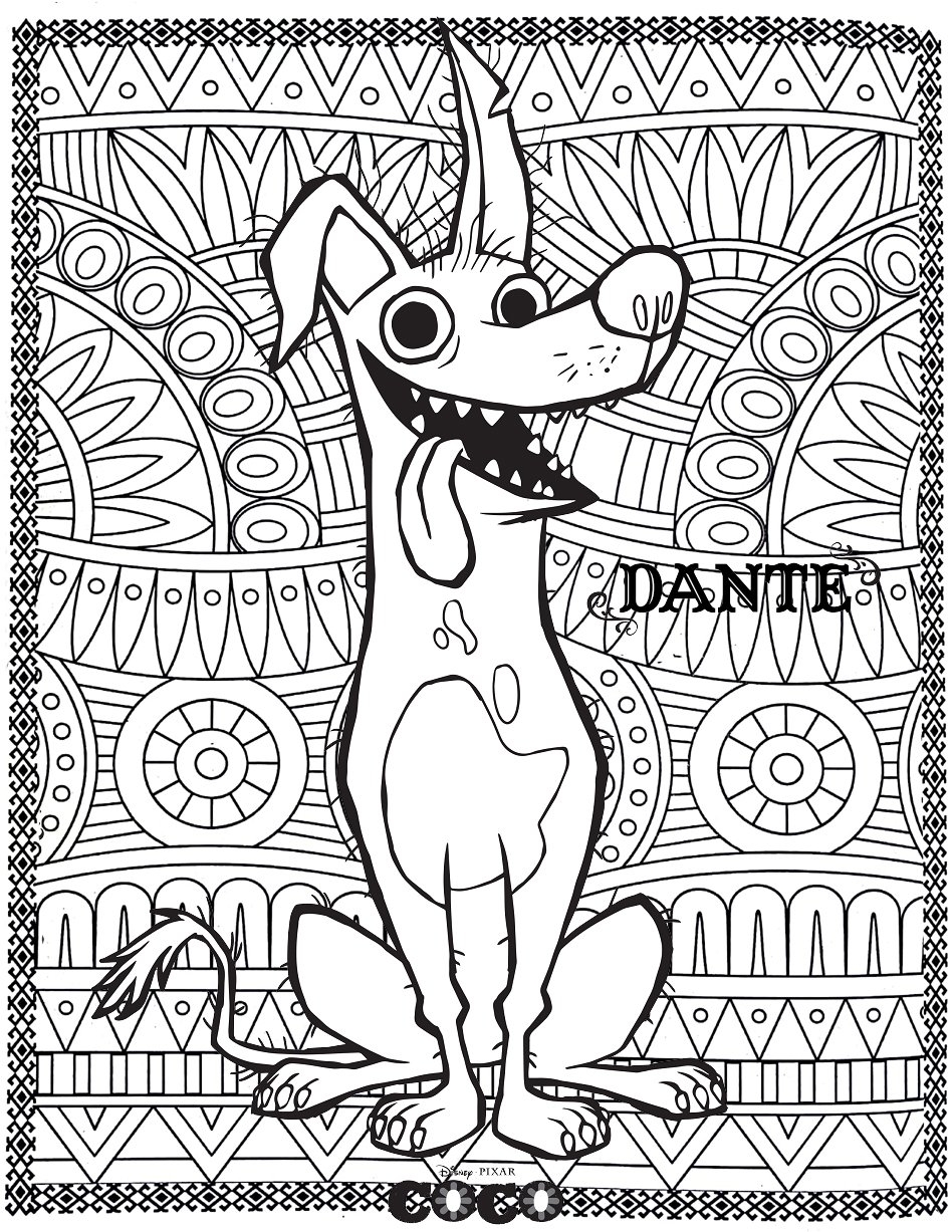 Coco Dante Return To Childhood Coloring Pages For Adults