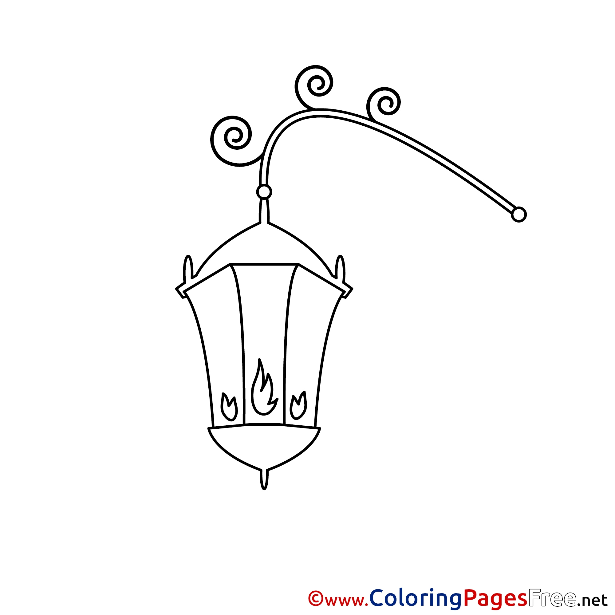 Coleman Lantern Coloring Page Coloring Pages
