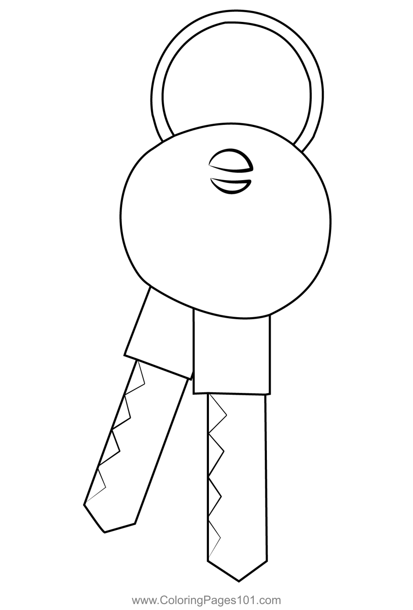 Collection 83 Newest Key Coloring Pages Free To Print And Download Shill Art