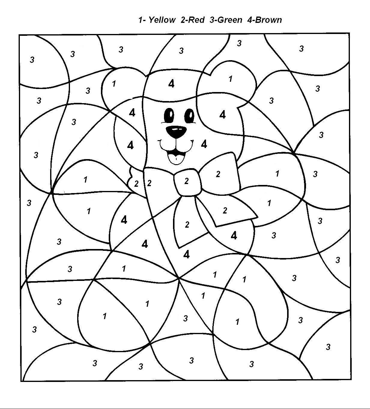 Color By Number Coloring Pages To Download And Print For Free