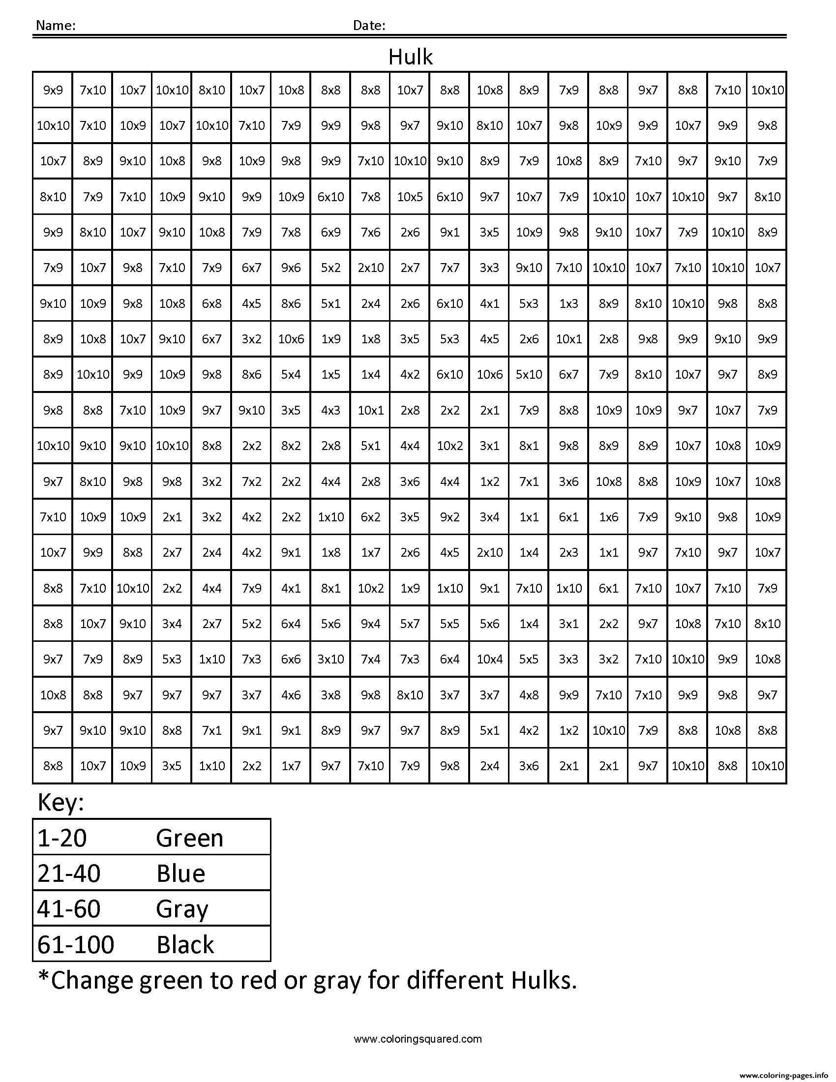 Pixel Coloring Pages