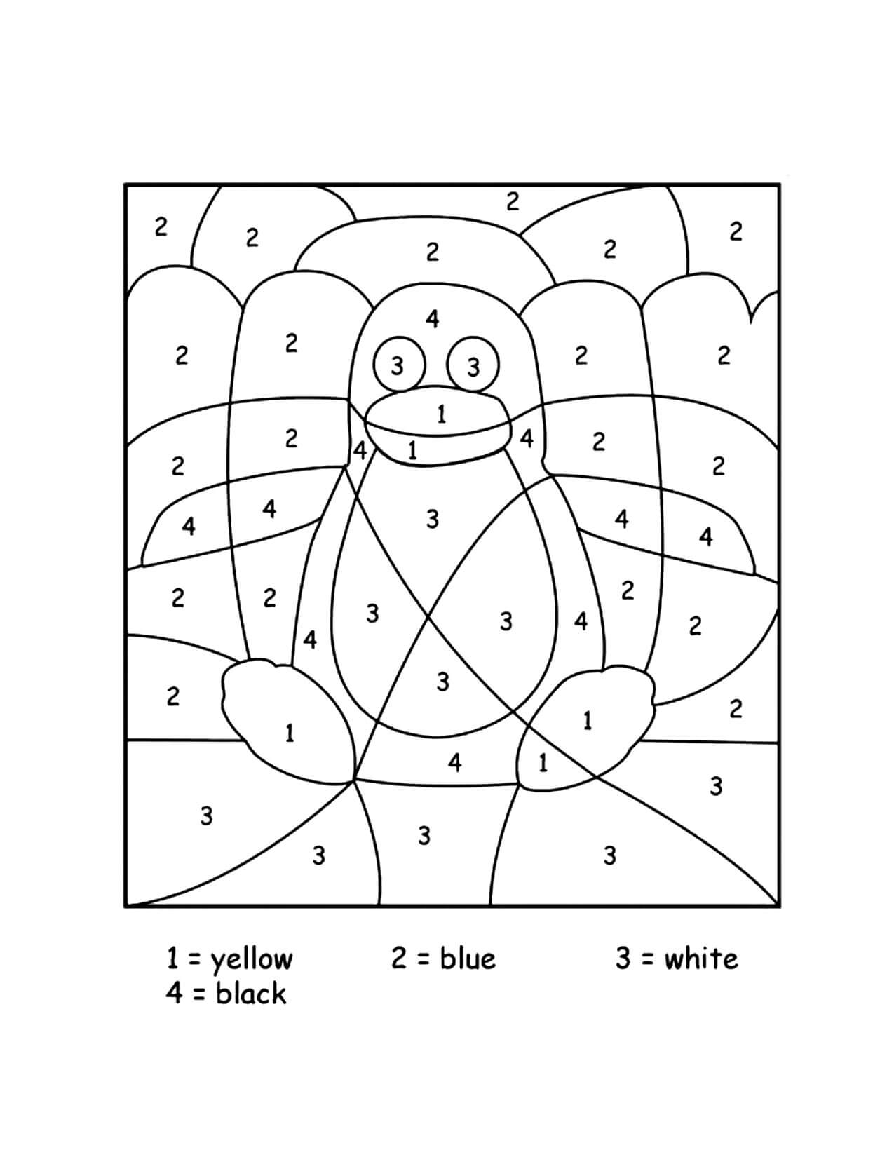 Coloring By Numbers Pages