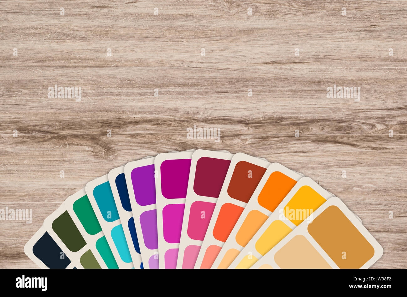 Color Guide Or Color Swatch Collection Stock Photo Alamy