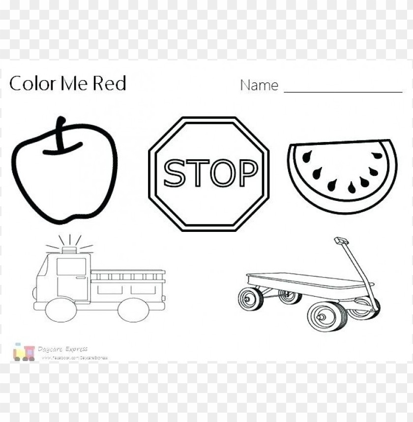 Color Red Coloring Pages