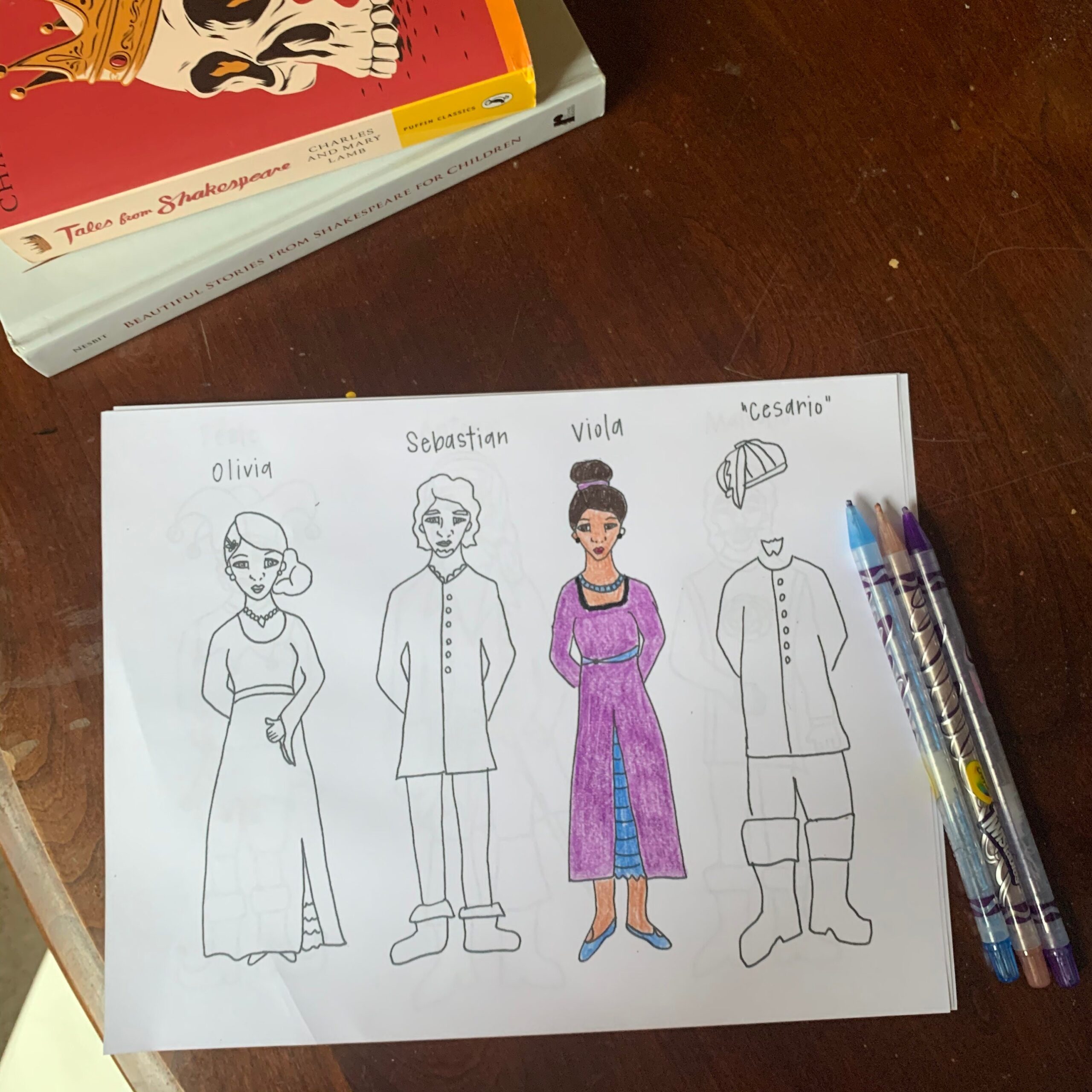 Twelfth Night Coloring Pages