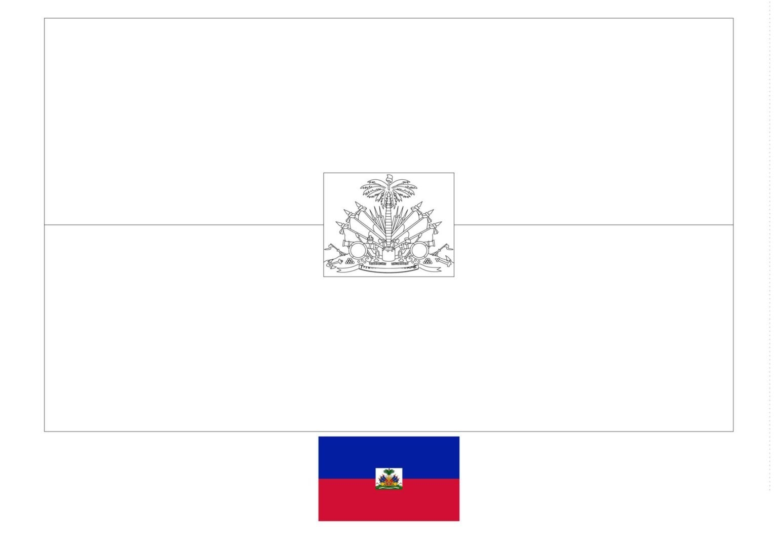 Coloriage Drapeau D Ha Ti 2021
