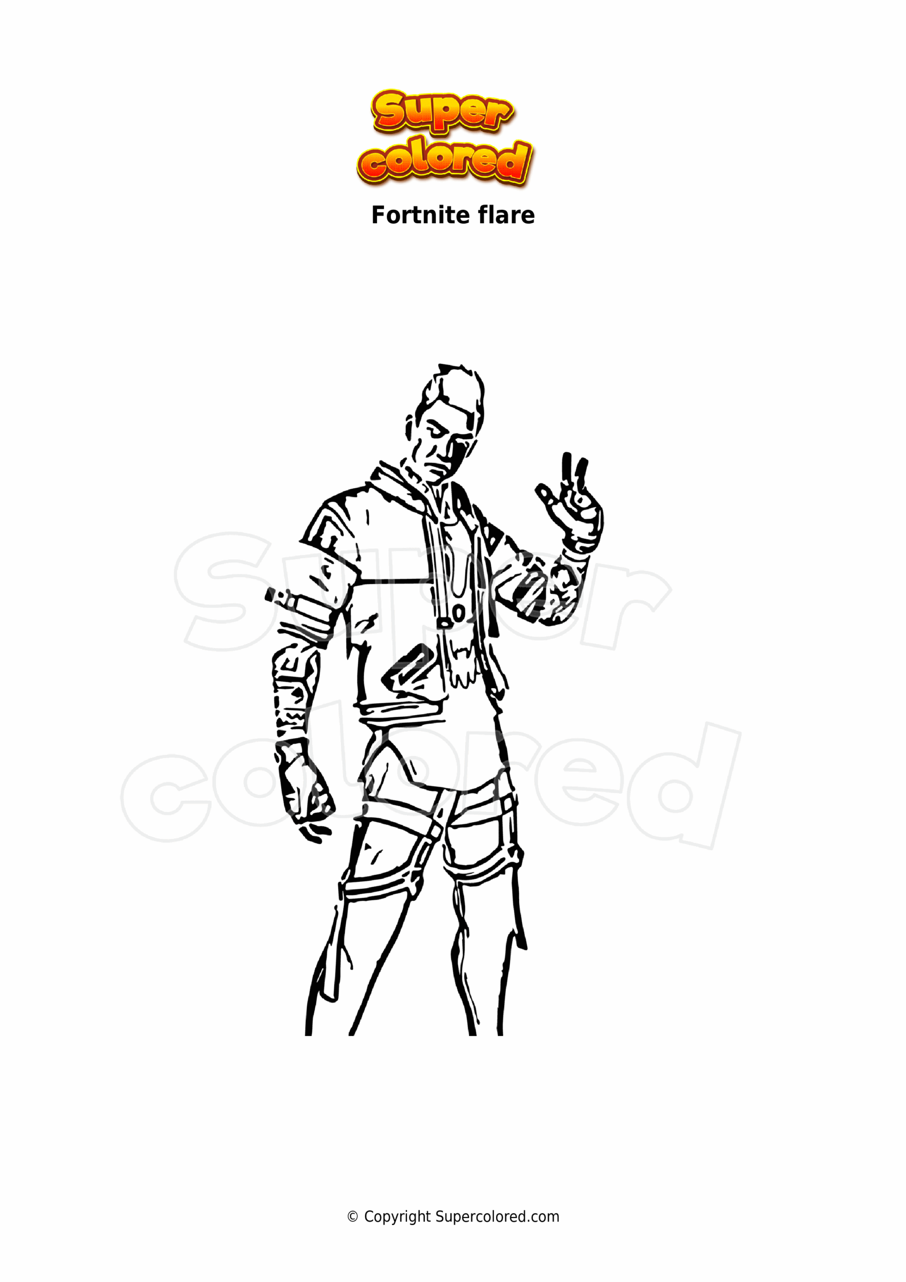 Coloriage Fortnite Ghoul Trooper Supercolored