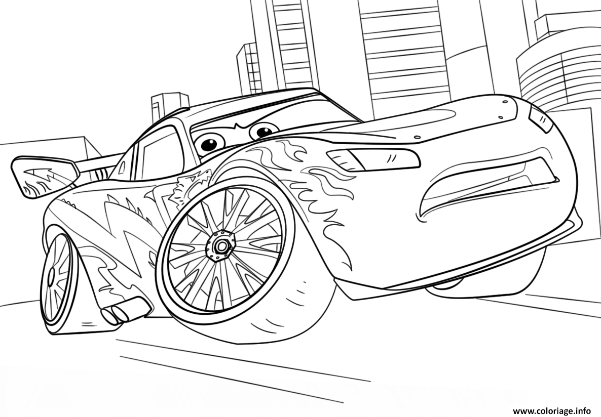 Coloriage Lightning Mcqueen From Cars 3 Disney Dessin Cars Imprimer