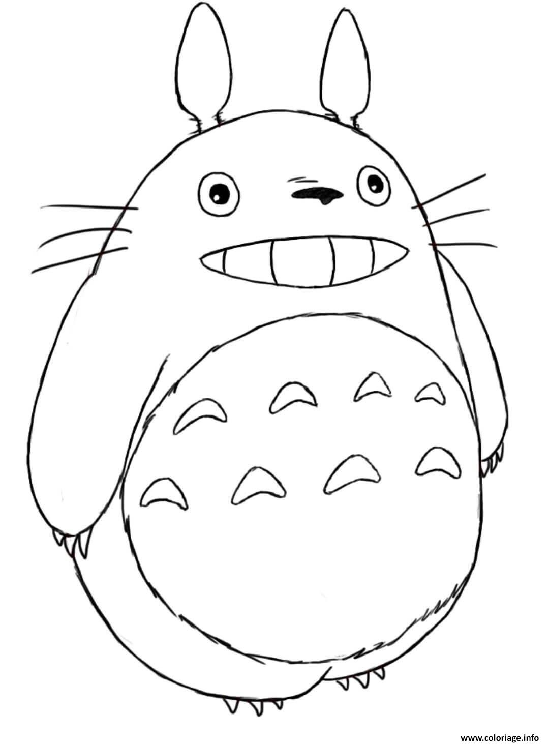 Coloriage Mon Voisin Totoro Par Hayao Miyazaki JeColorie
