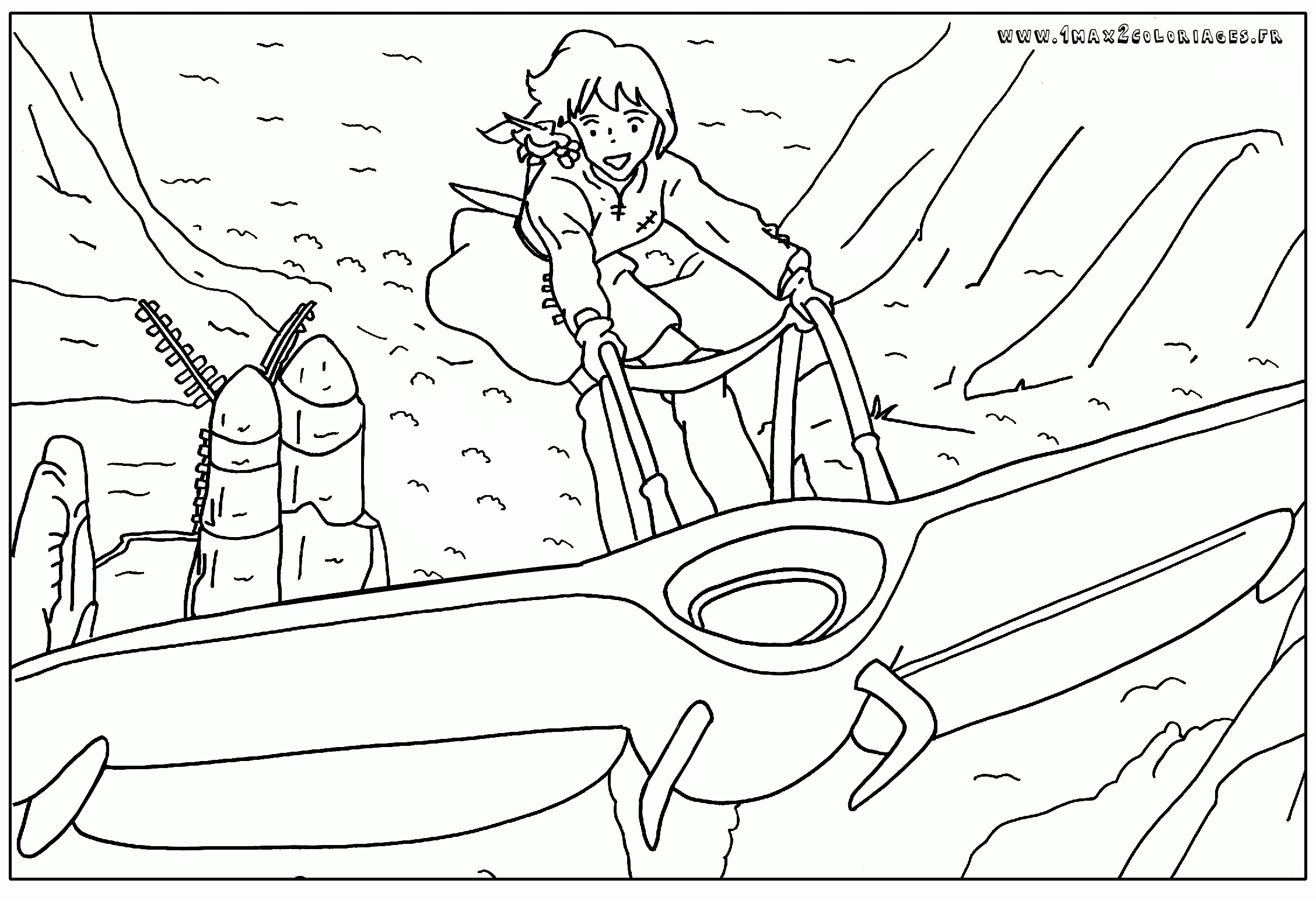 Coloriage Nausicaa Coloring Sheets Coloring Books Coloring Pages Ponyo Totoro Hayao