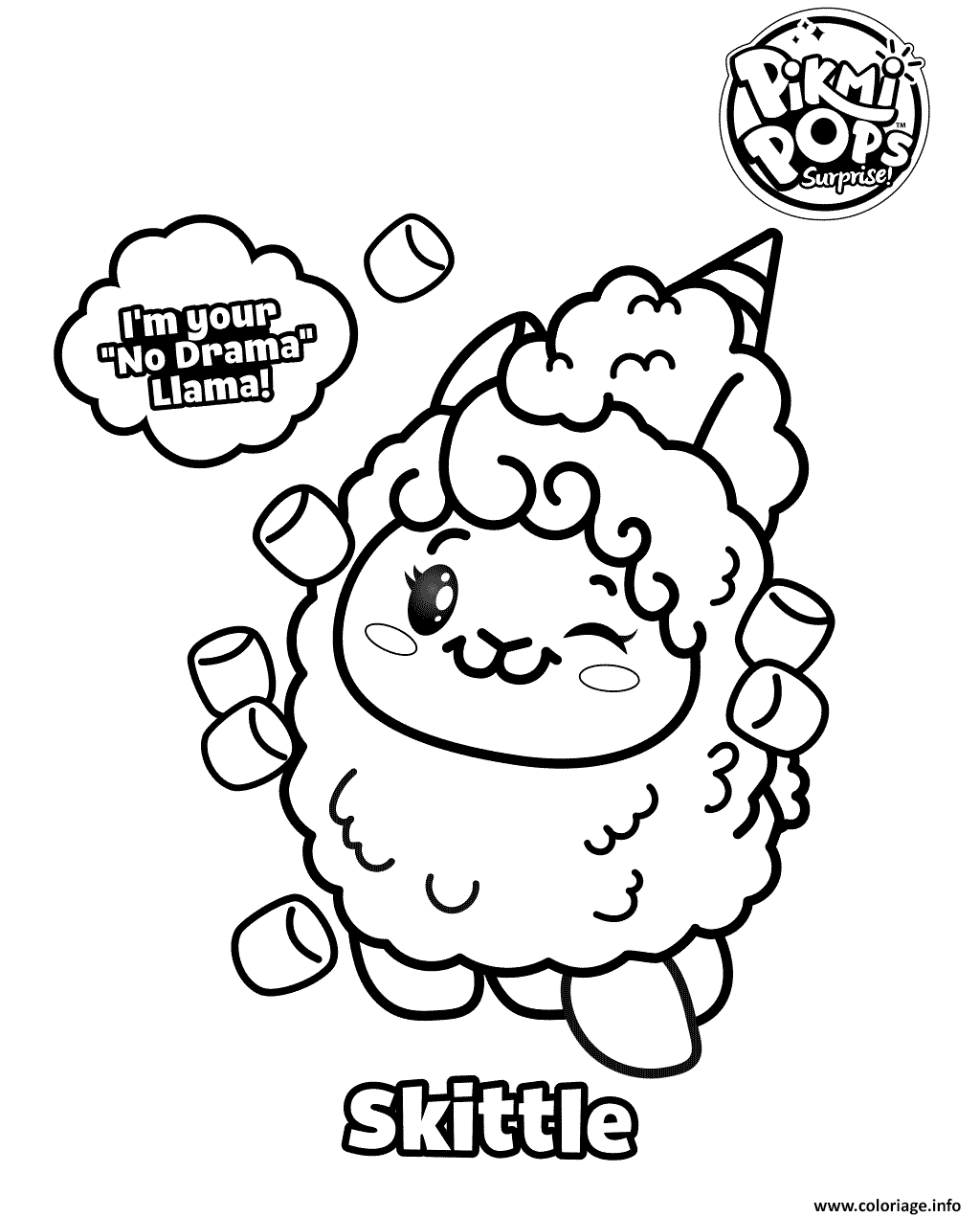 Coloriage Pikmi Pops Coloring For Kids JeColorie