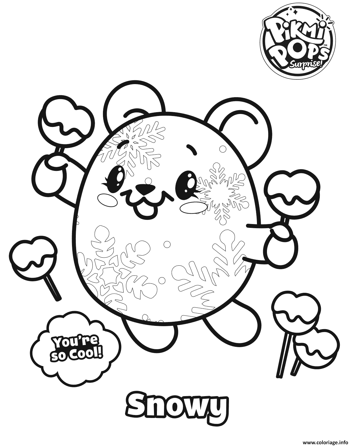 Pick Me Pops Coloring Pages