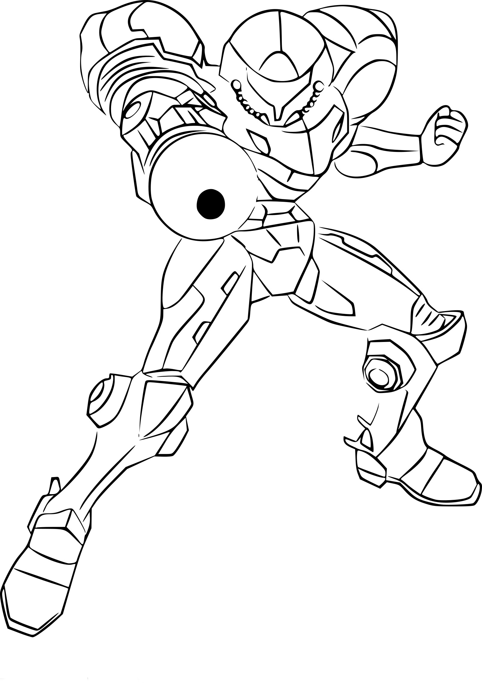 Coloriage Samus Super Smash Bros Imprimer