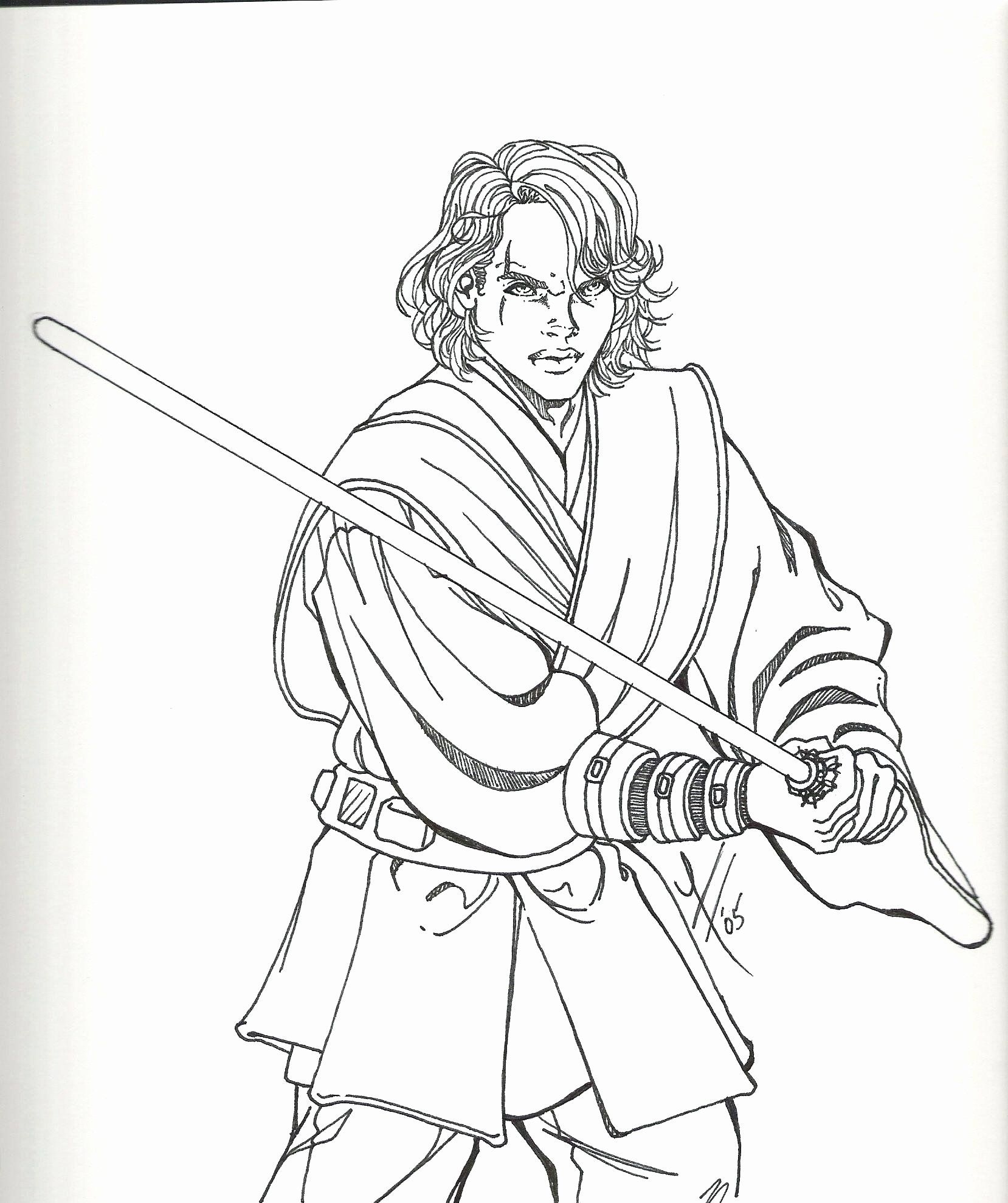 Jedi Coloring Pages