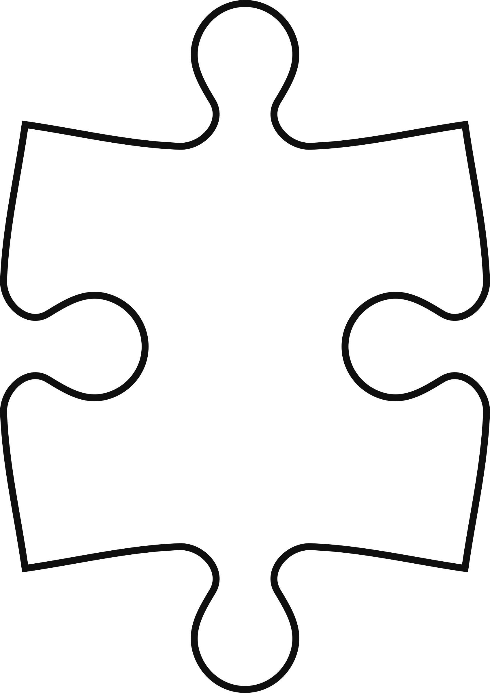 Puzzle Piece Coloring Page