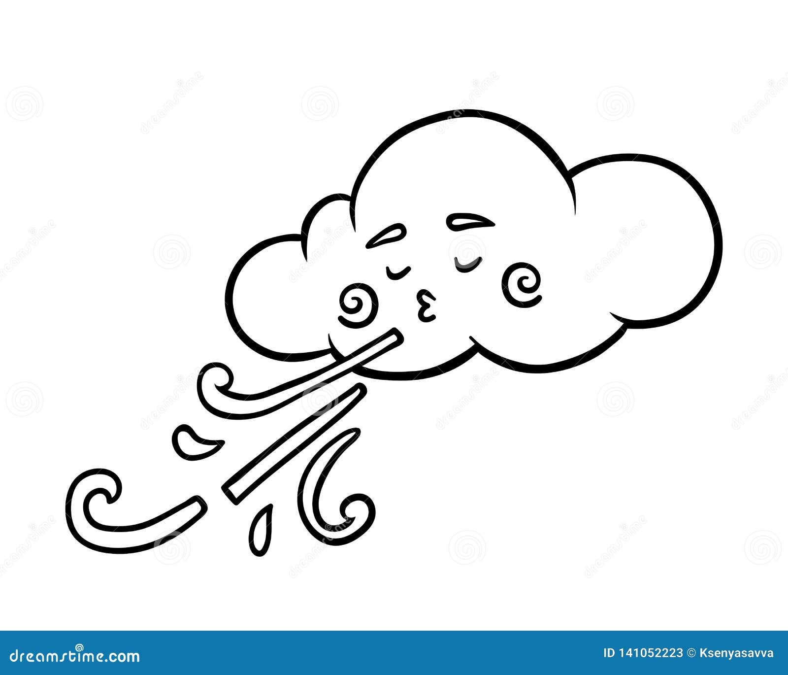 Wind Coloring Page