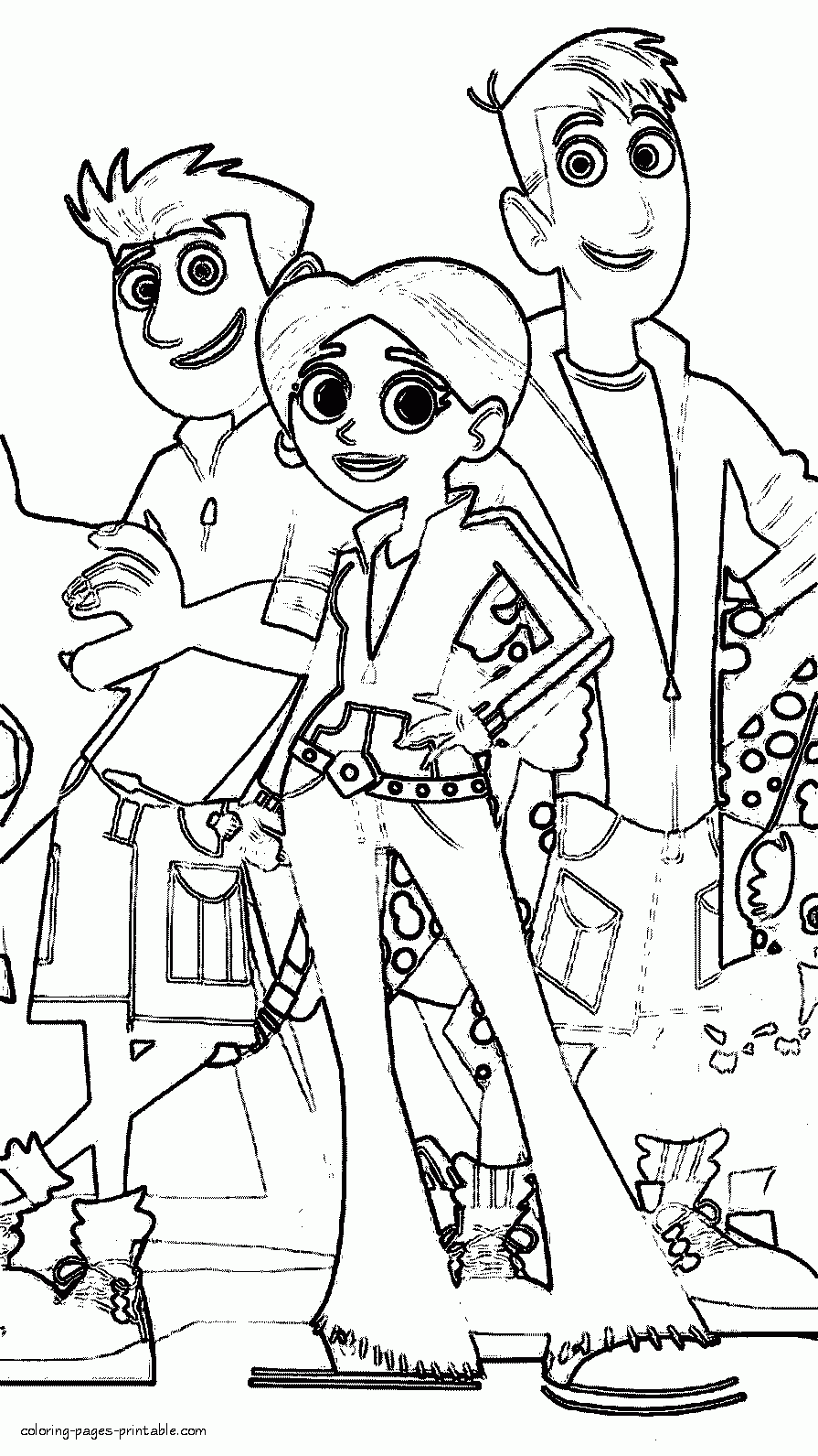 Coloring Books The Wild Kratts COLORING PAGES PRINTABLE COM