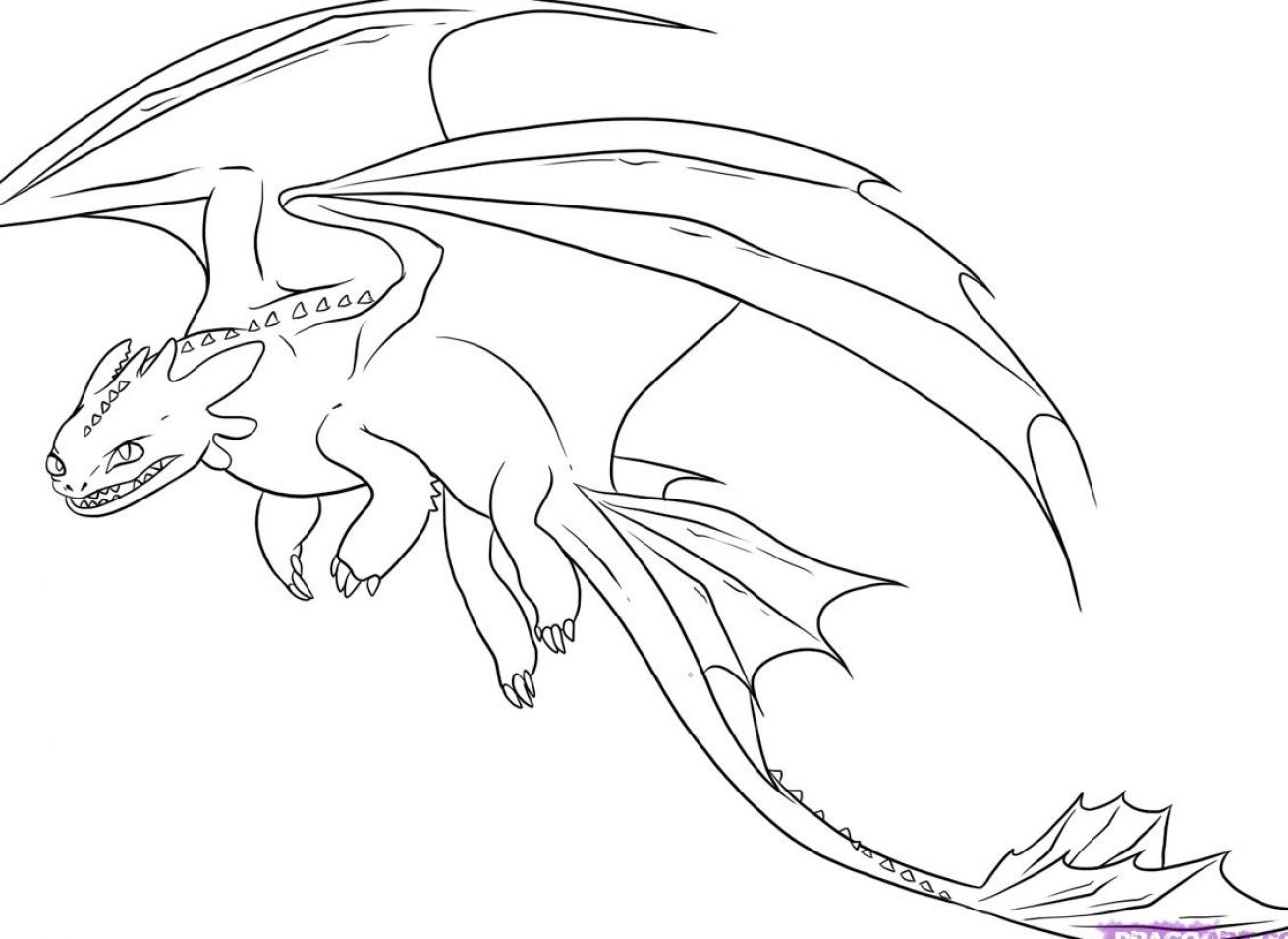 Coloring Coloring Pages Night Fury Coloring Pages