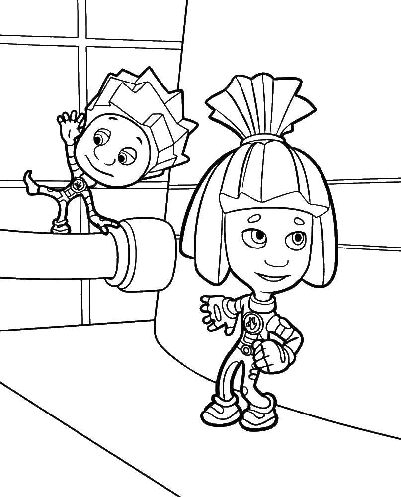 Coloring Fiksiki Coloring Pages