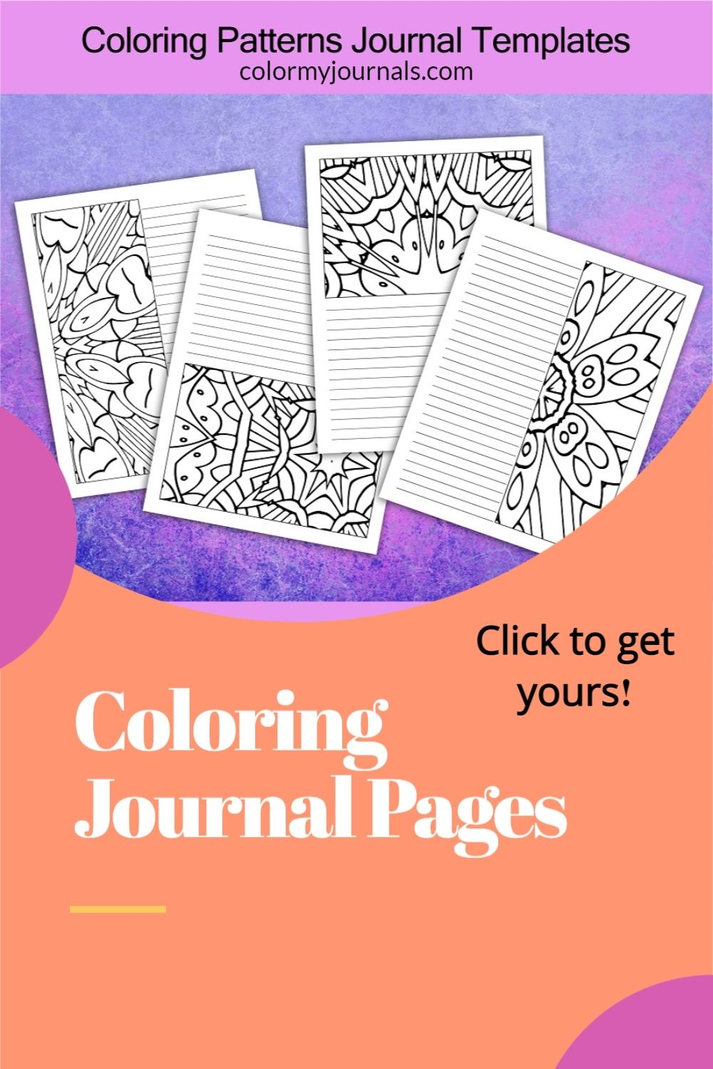Coloring Journal Pages Coloring Journal Journal Template Journals Planners