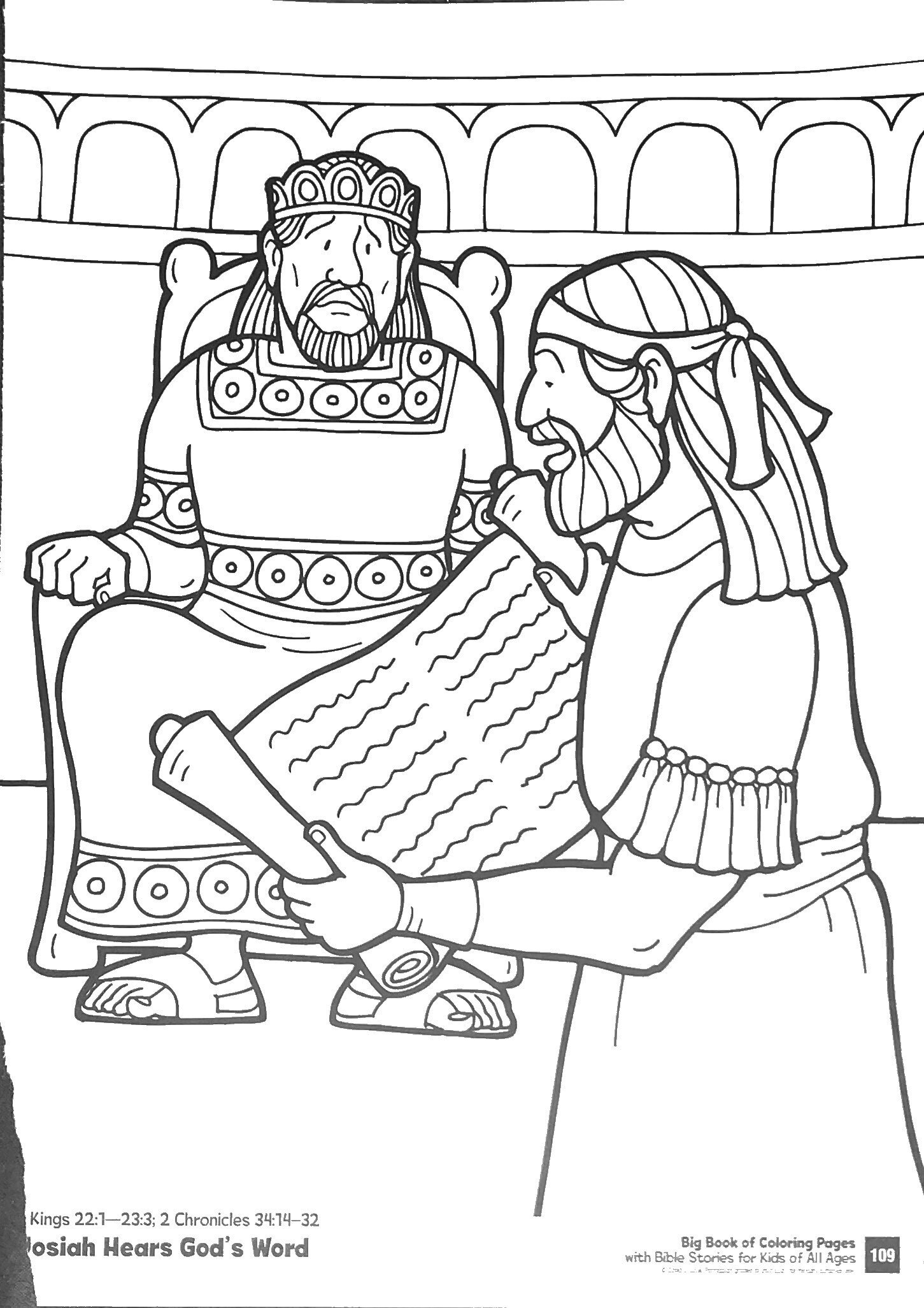 Coloring King Josiah Pages Jehoiakim Scroll Jeremiah Burns Prophet Color Printable Drawing