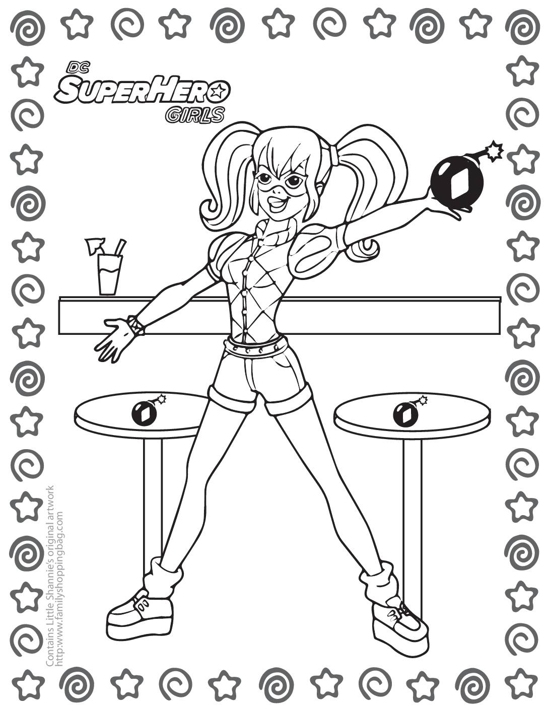Super Hero Girls Coloring Page