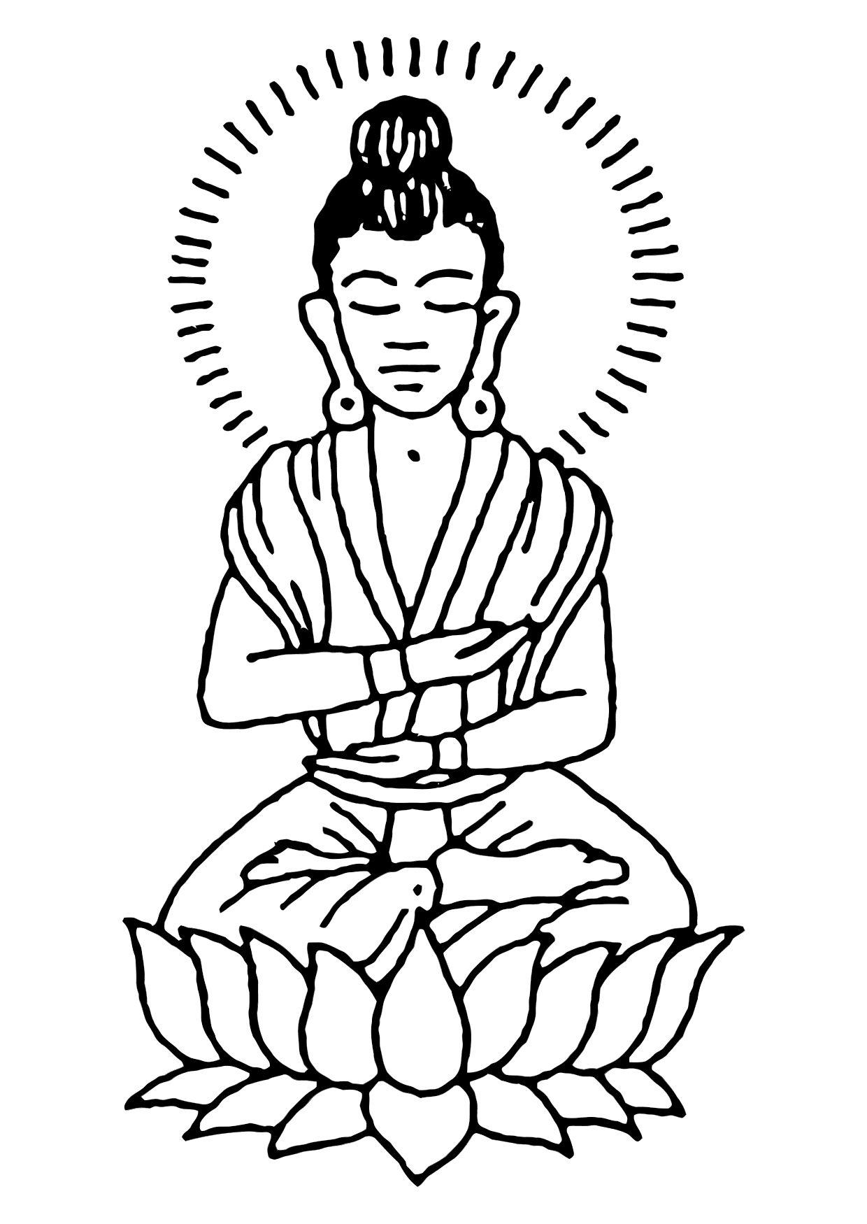 Coloring Page Buddha Free Printable Coloring Pages Img 11444