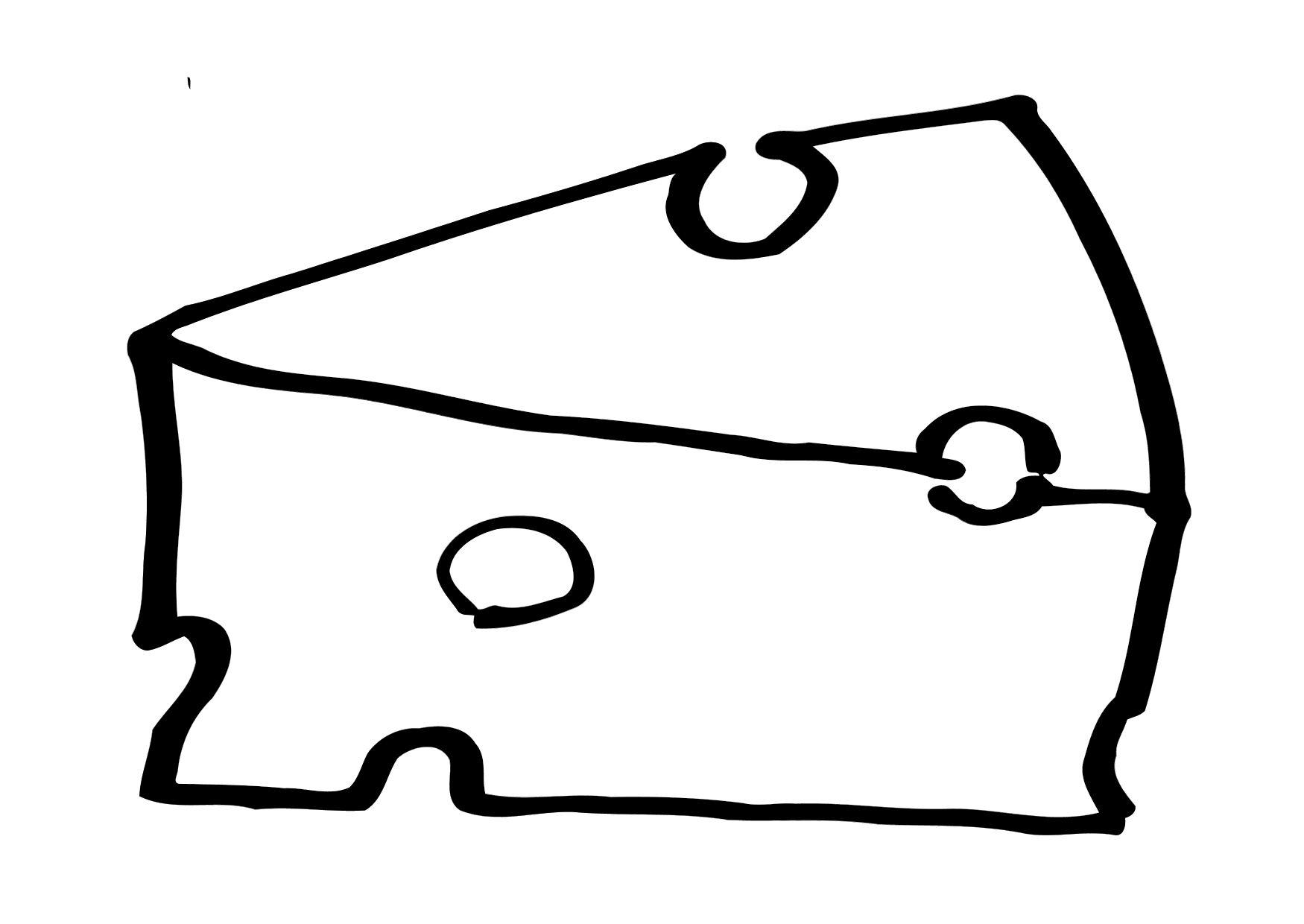 Coloring Page Cheese Free Printables Img 12280