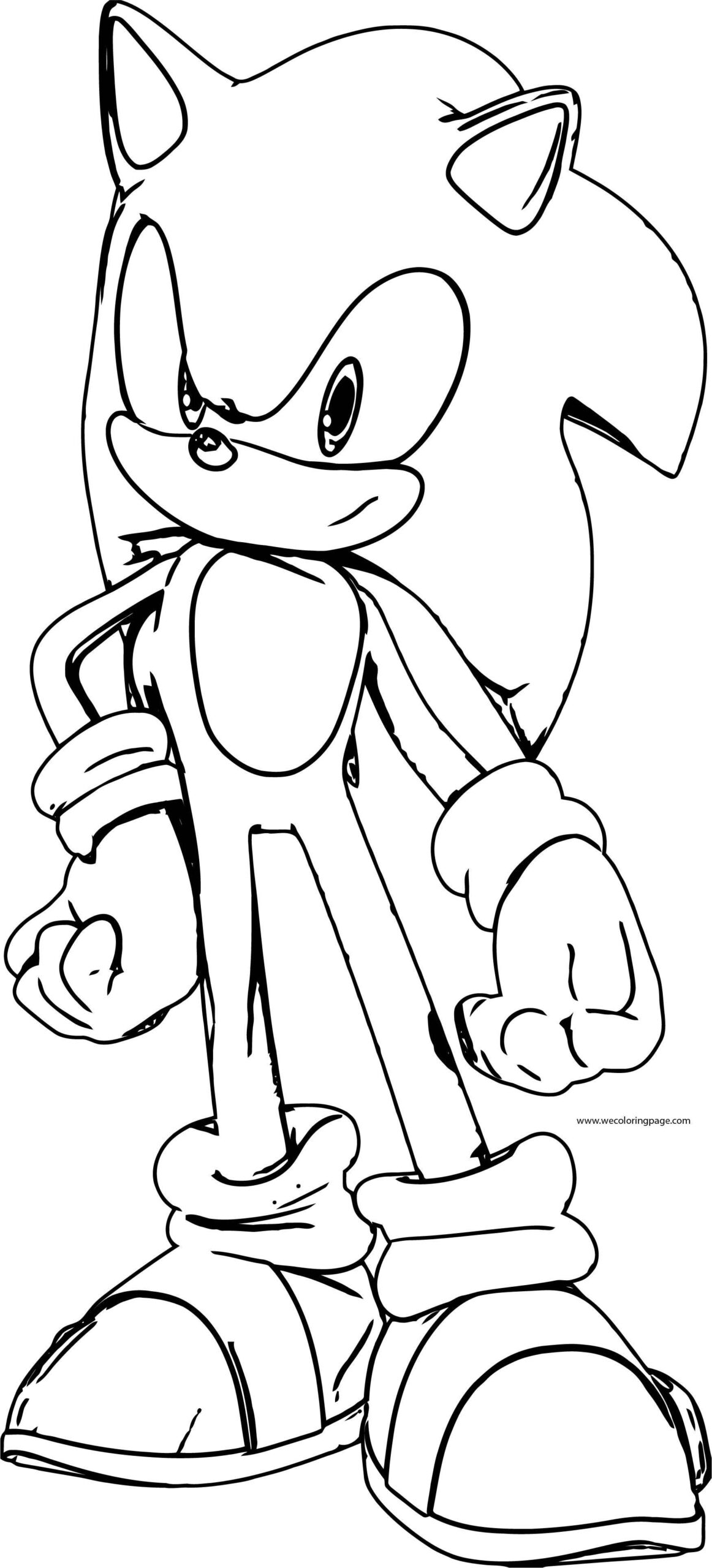 COLORING PAGE Coloring Sonic The Hedgehog