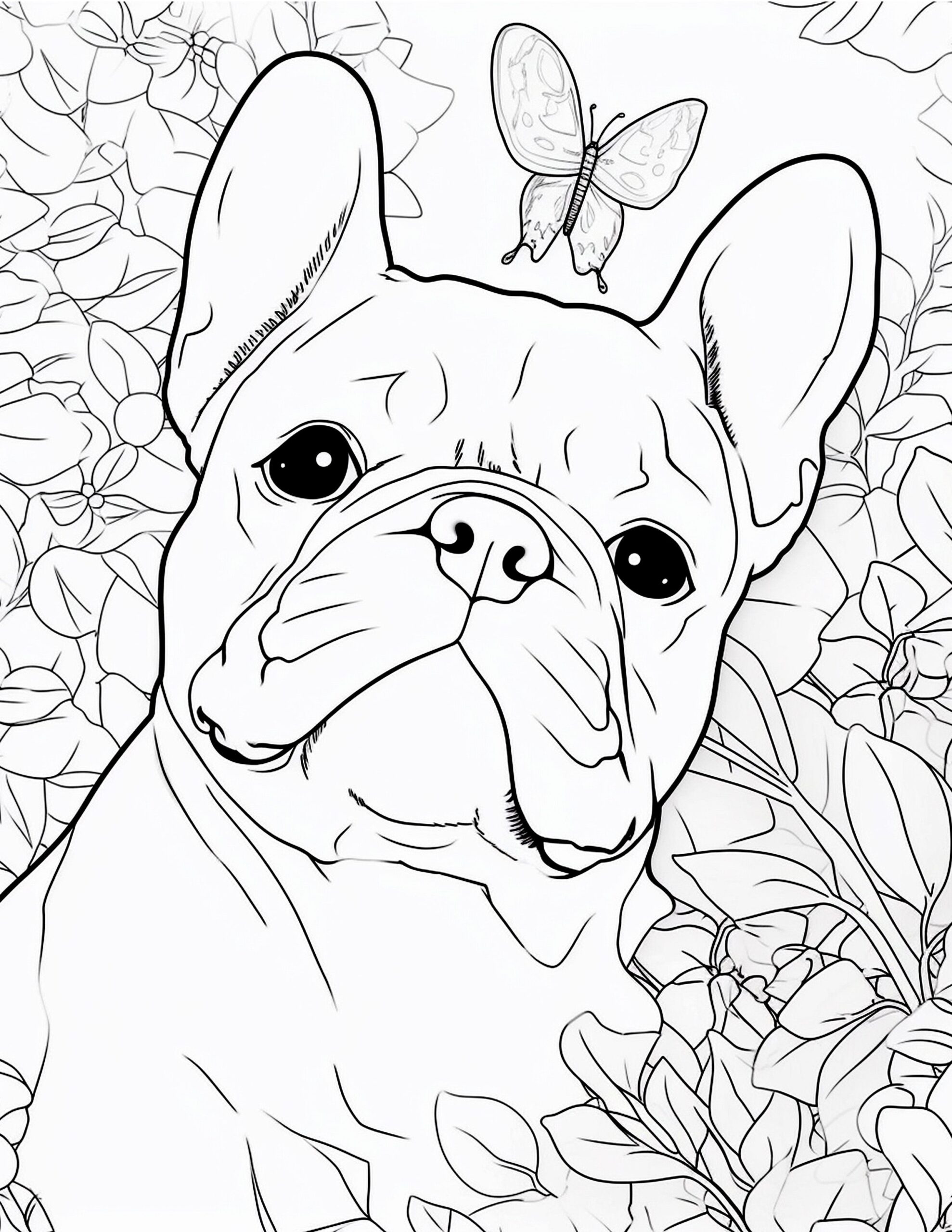 French Bulldog Coloring Pages