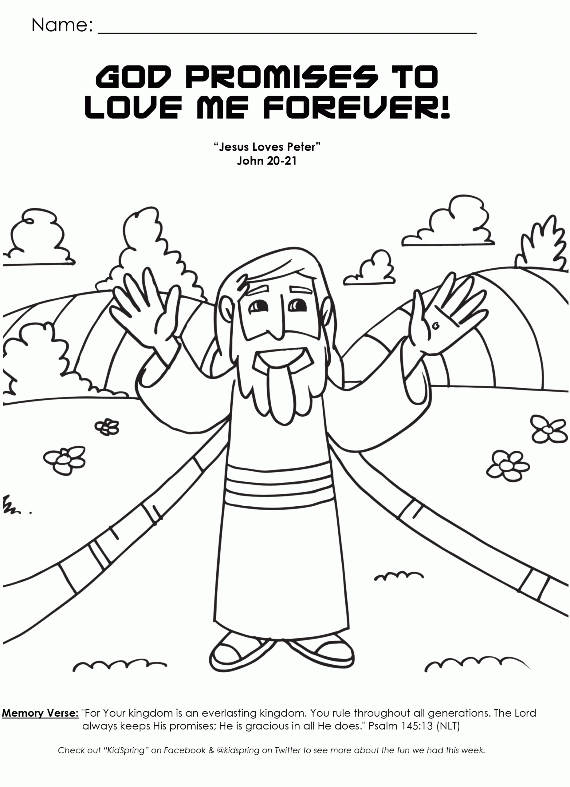 Coloring Page God Love Me Coloring Home