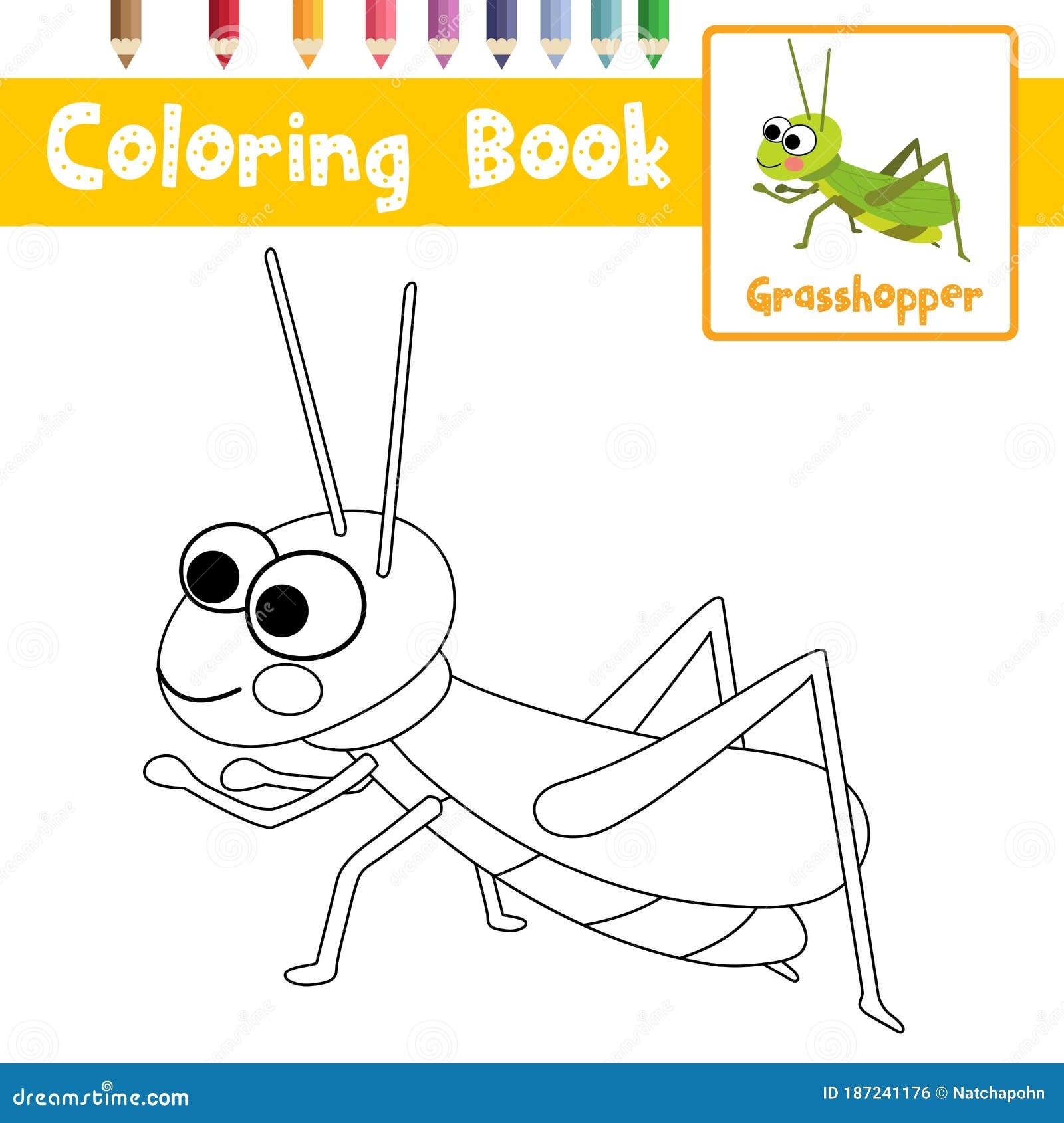 Grasshopper Coloring Page