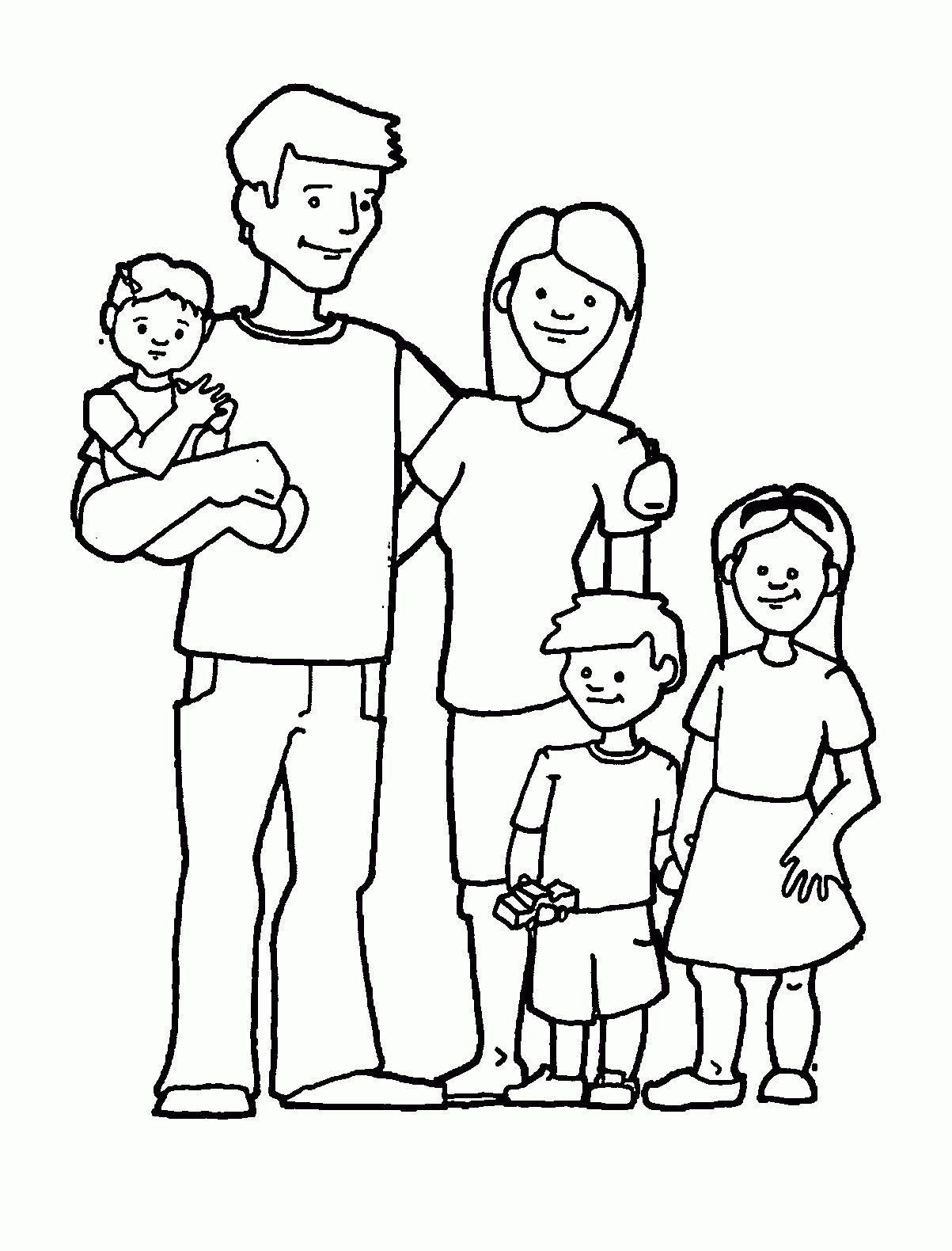 Coloring Pages Of Family