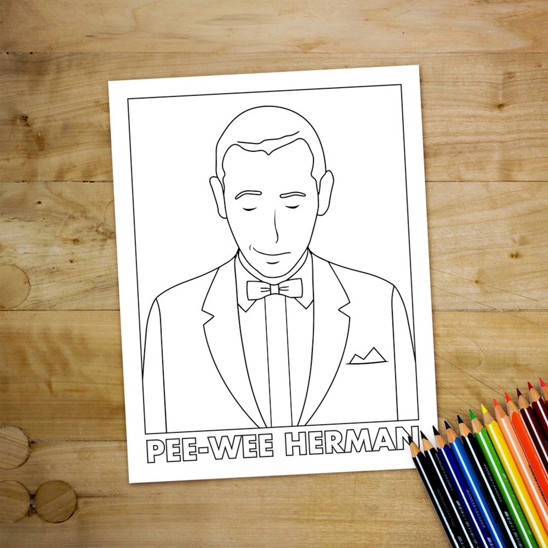 Pee Wee Herman Coloring Pages