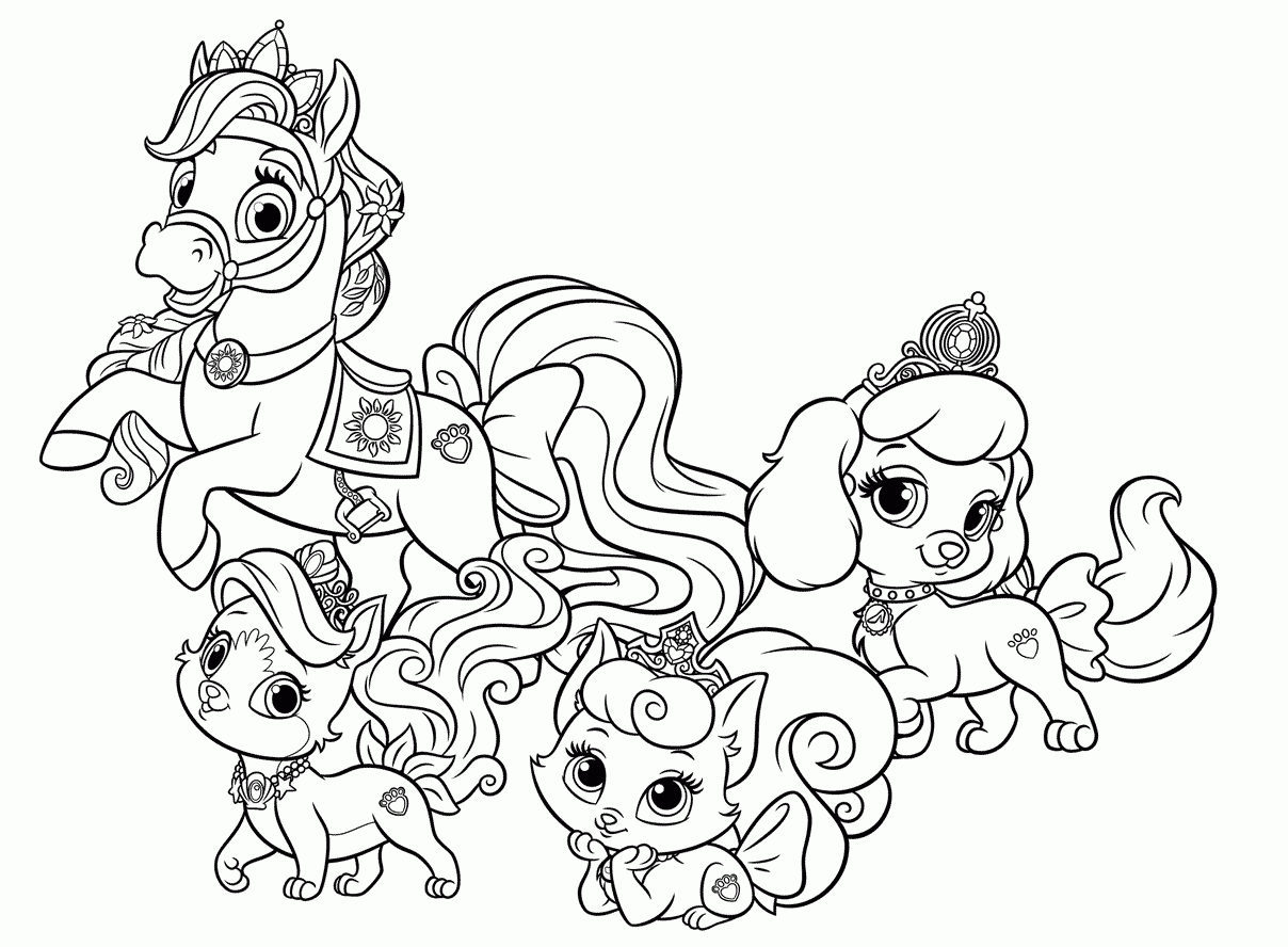 Coloring Page Pets Disney