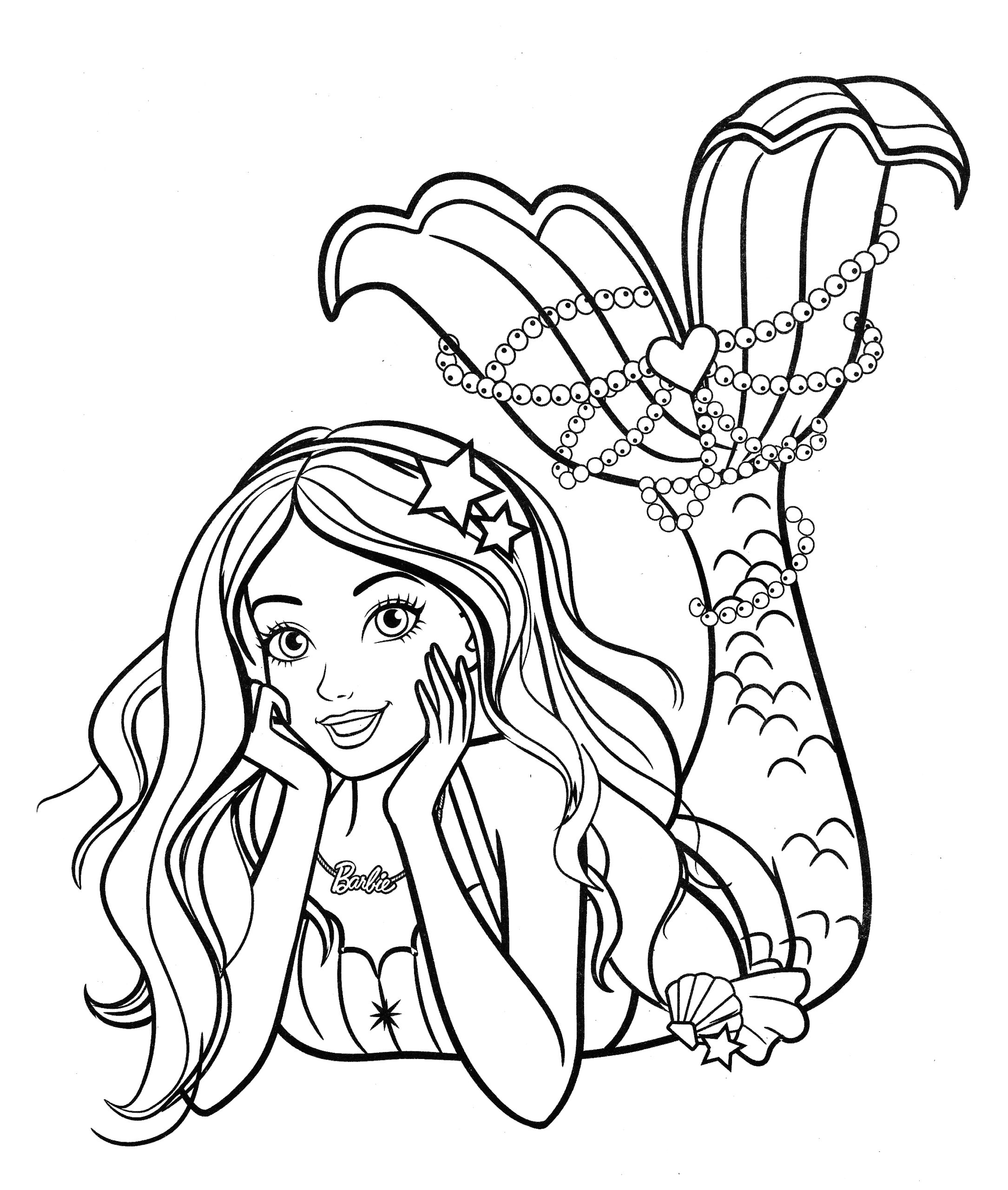 Coloring Pages Barbie Lomibud