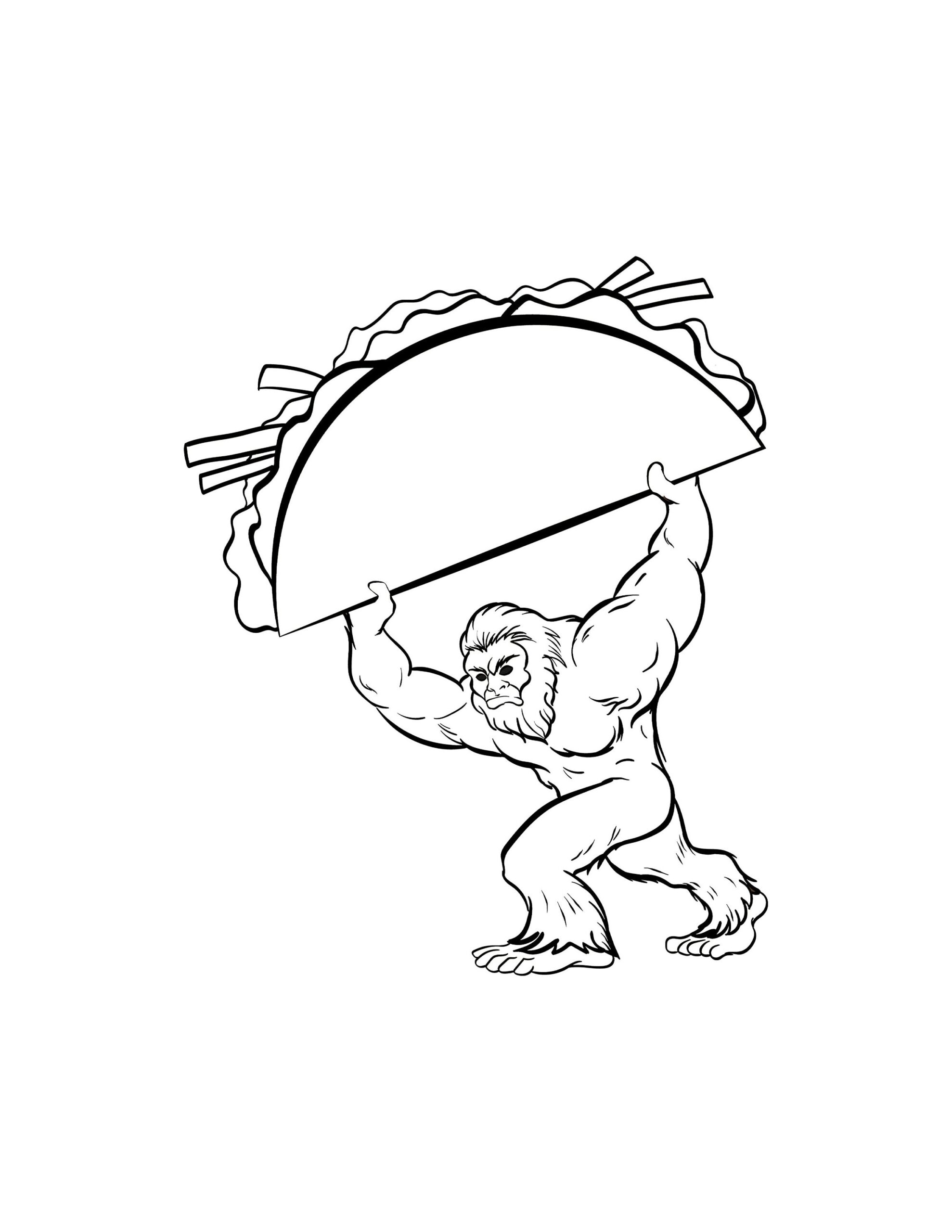 Coloring Pages Bigfoot