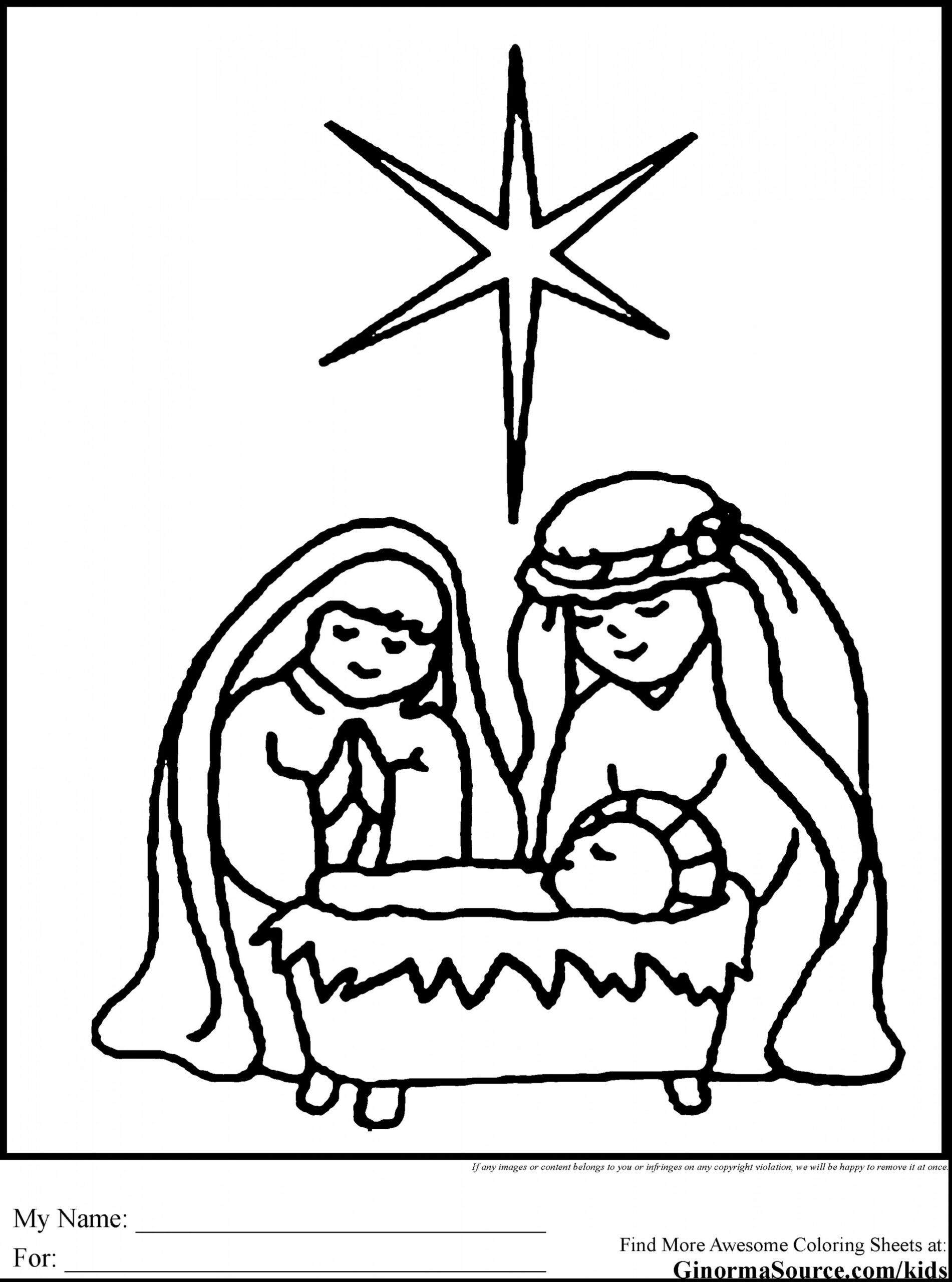 Coloring Page Nativity
