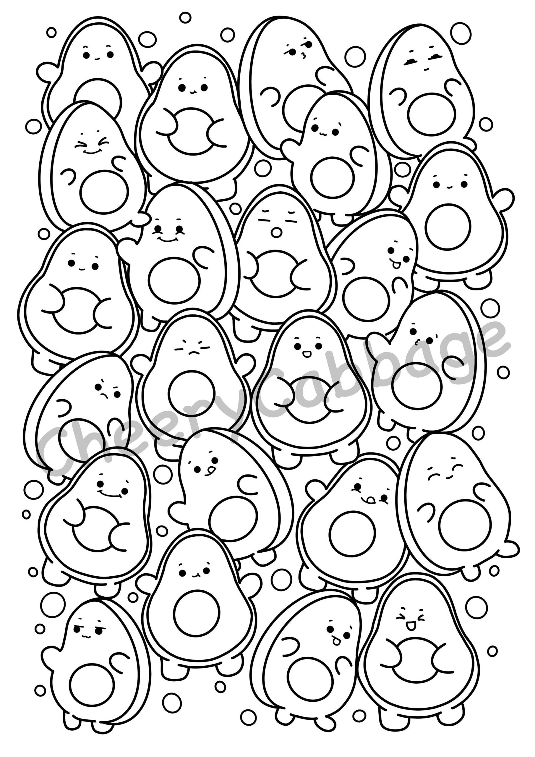 Coloring Pages Cute Easy Free Wallpapers HD