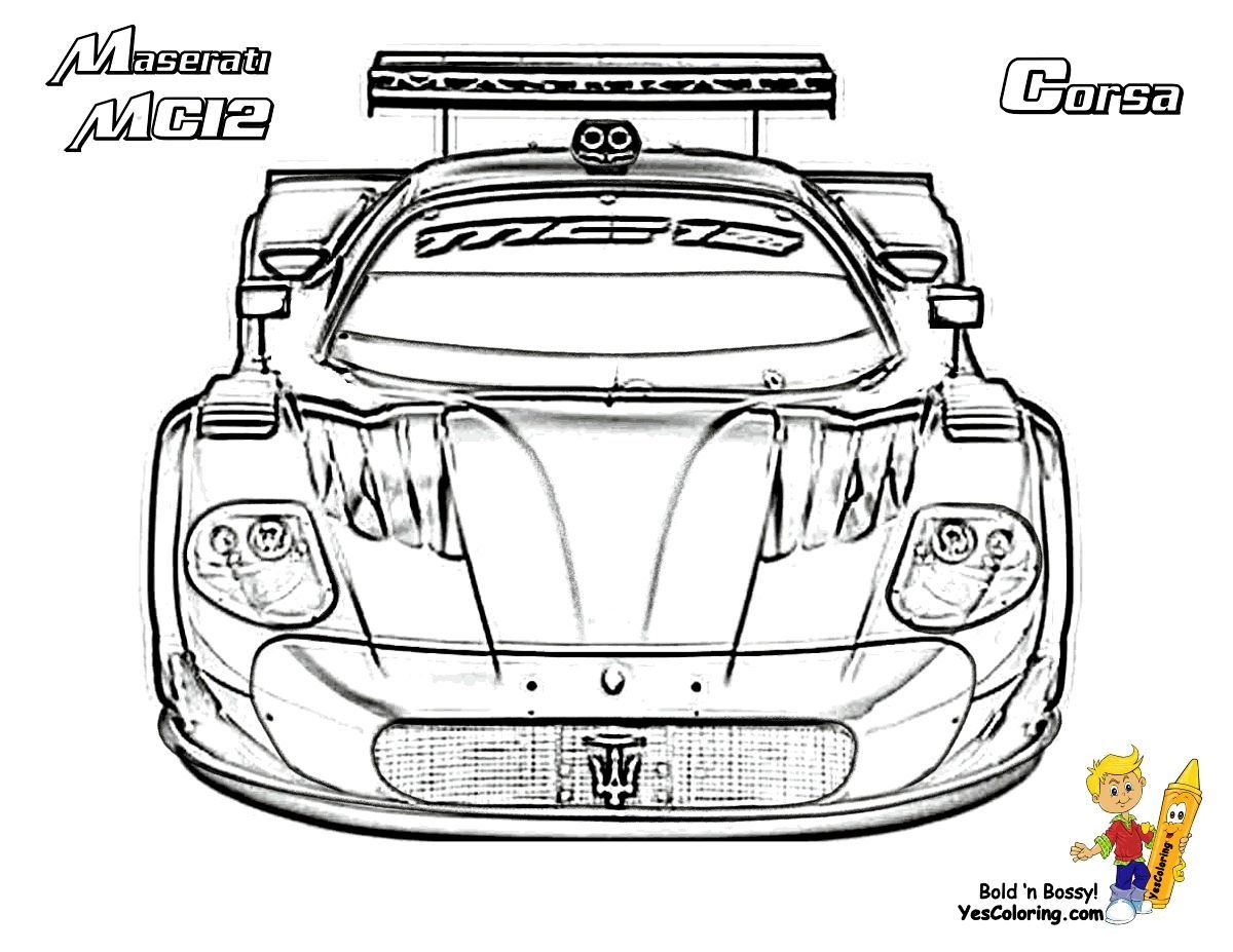 Coloring Pages Exotic Cars