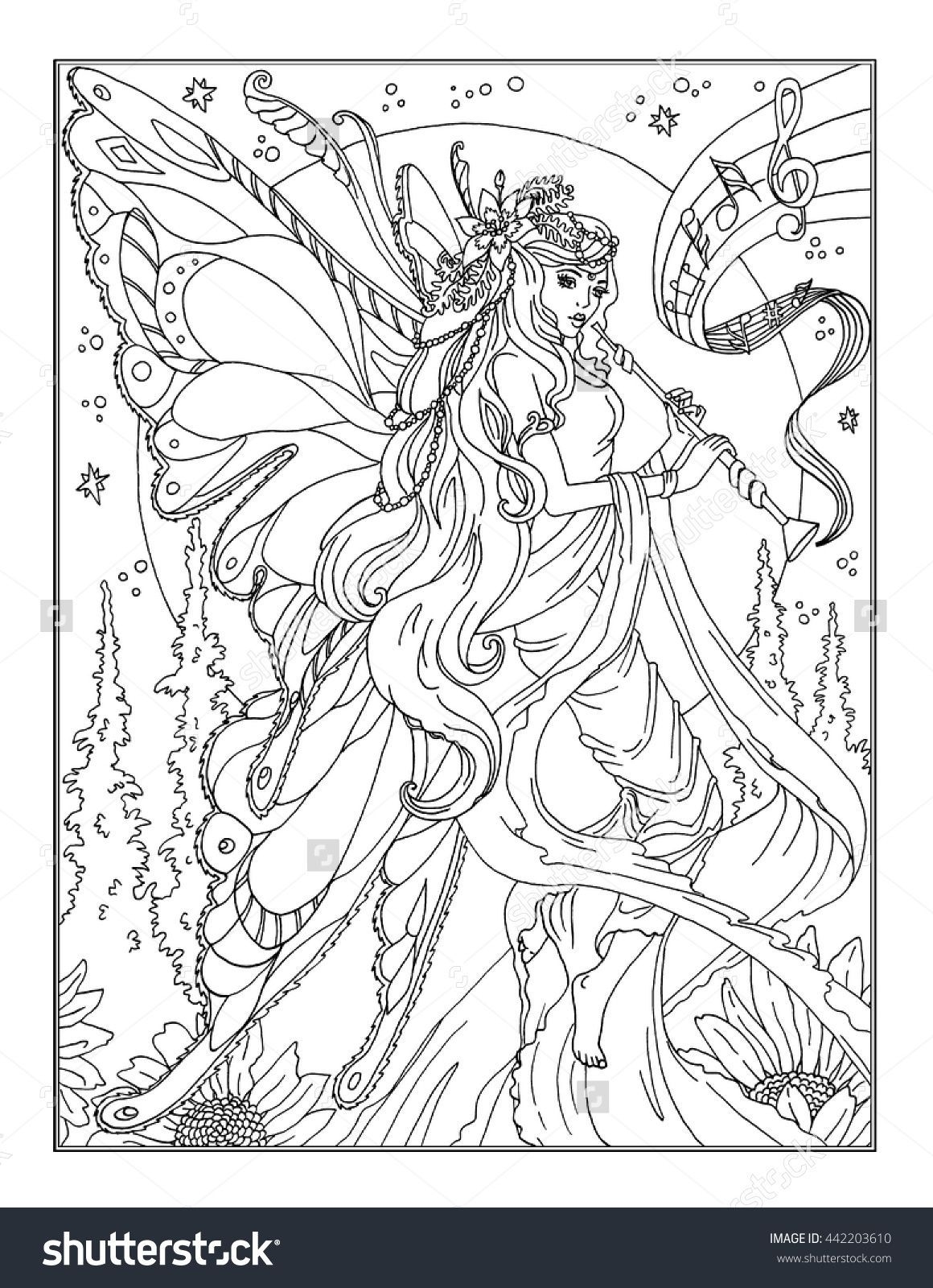 Coloring Pages Fairies EileennGreer