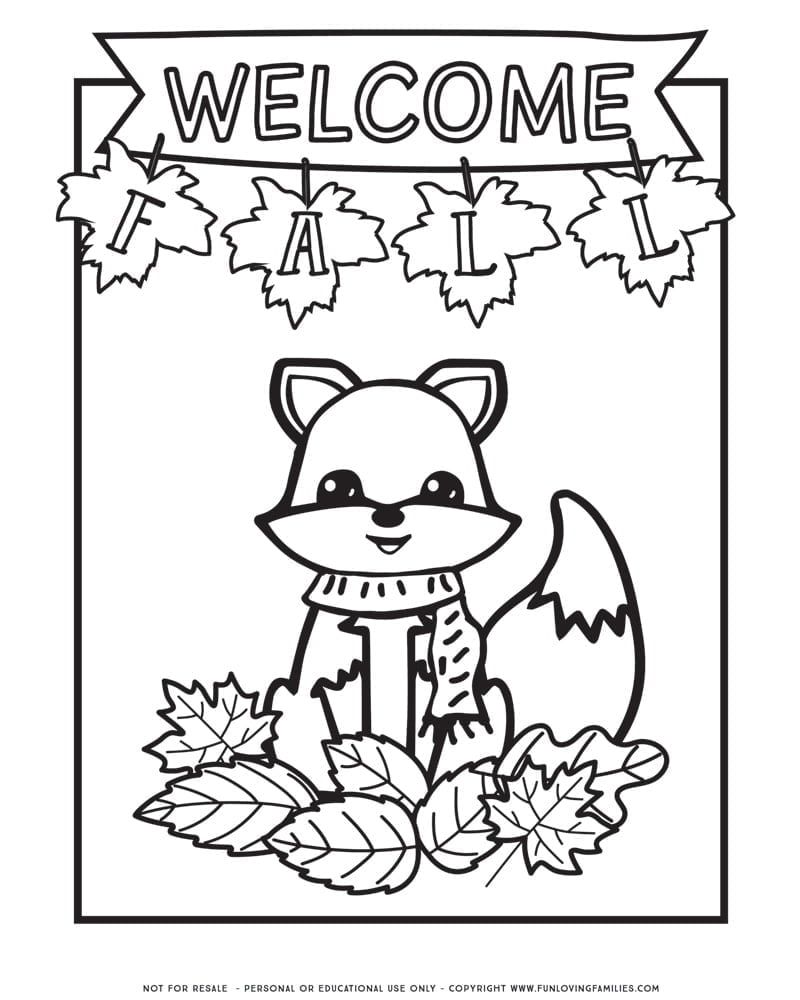 Coloring Pages Fall Autumn
