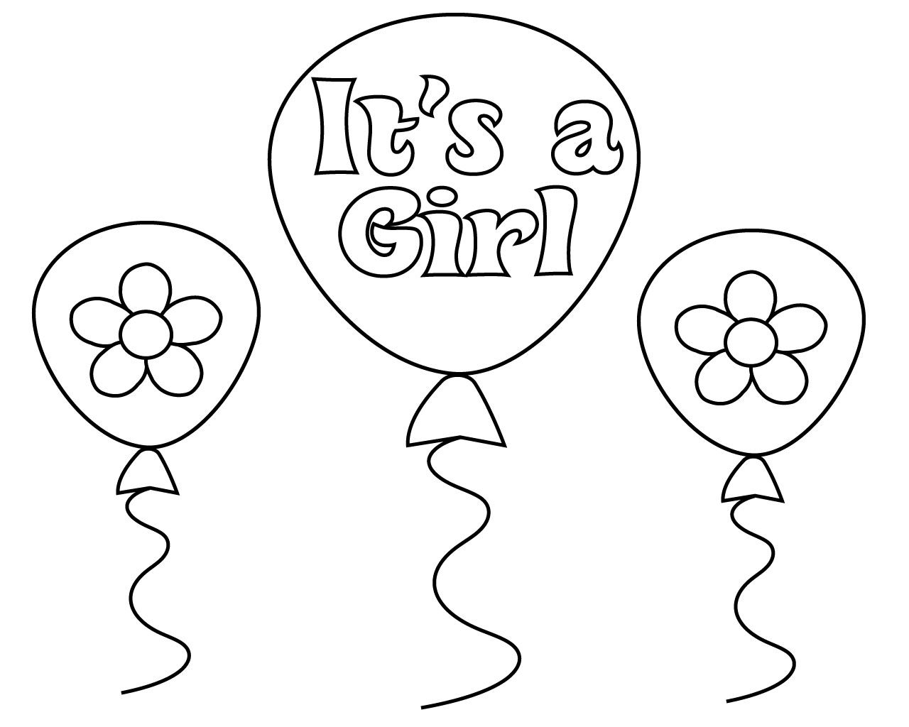 Coloring Pages For Baby Girls