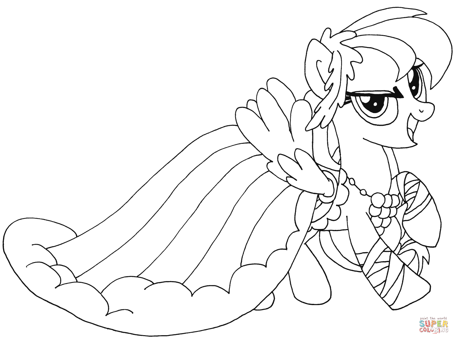 Rainbow Dash Color Page
